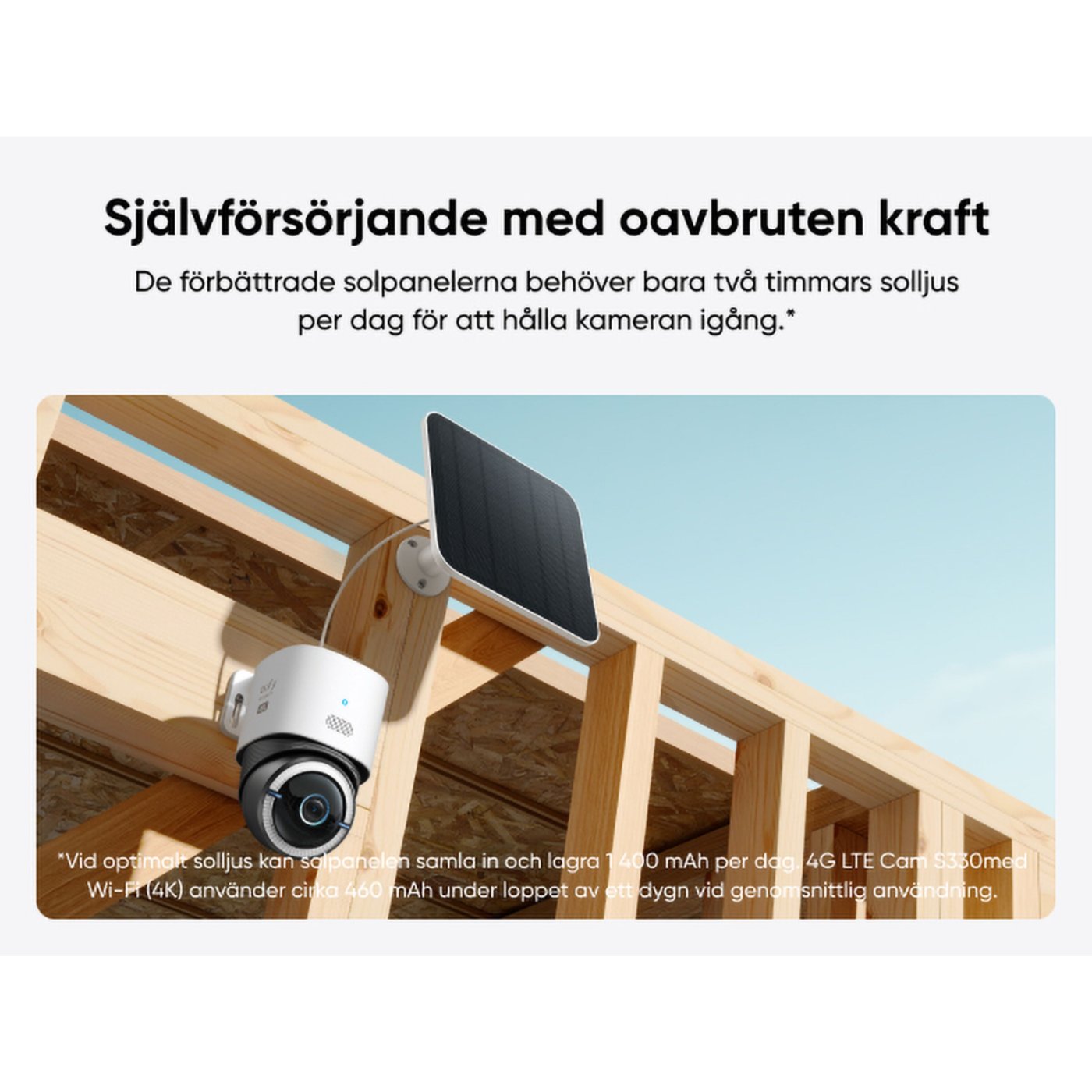 Eufy 4G LTE solcellsdriven övervakningskamera S330