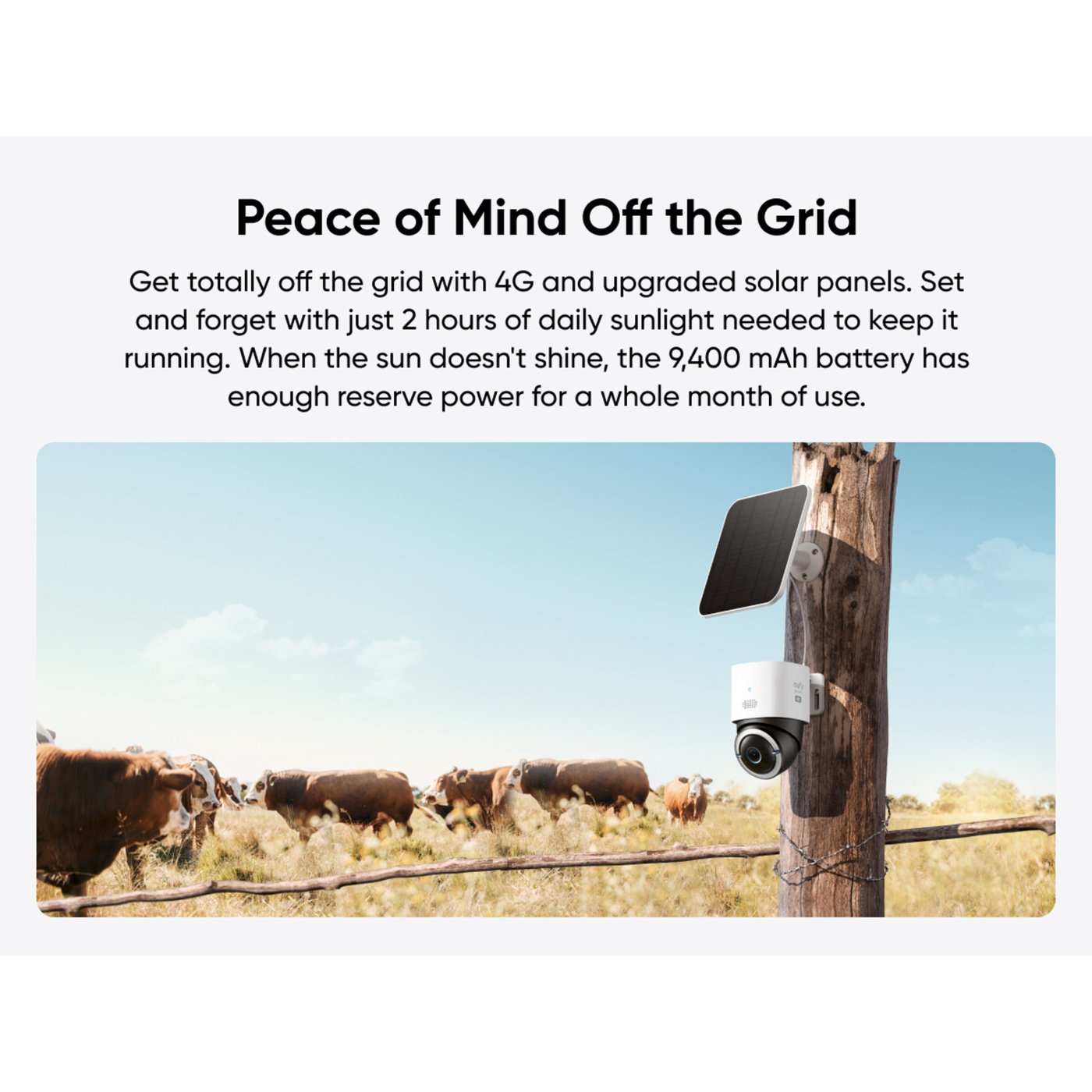 Eufy 4G LTE Solcelledrevet overvåkingskamera S330