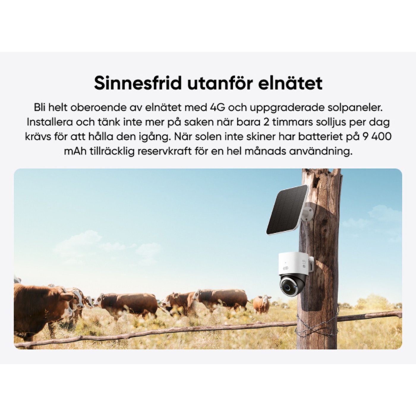 Eufy 4G LTE solcellsdriven övervakningskamera S330