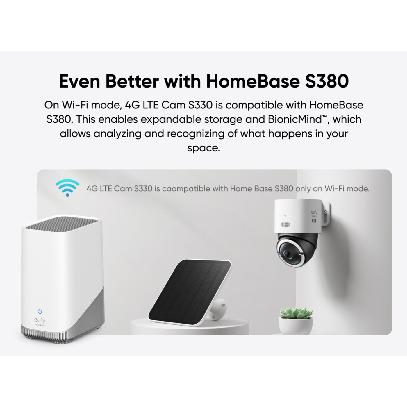 Eufy 4G LTE Solcelledrevet overvåkingskamera S330