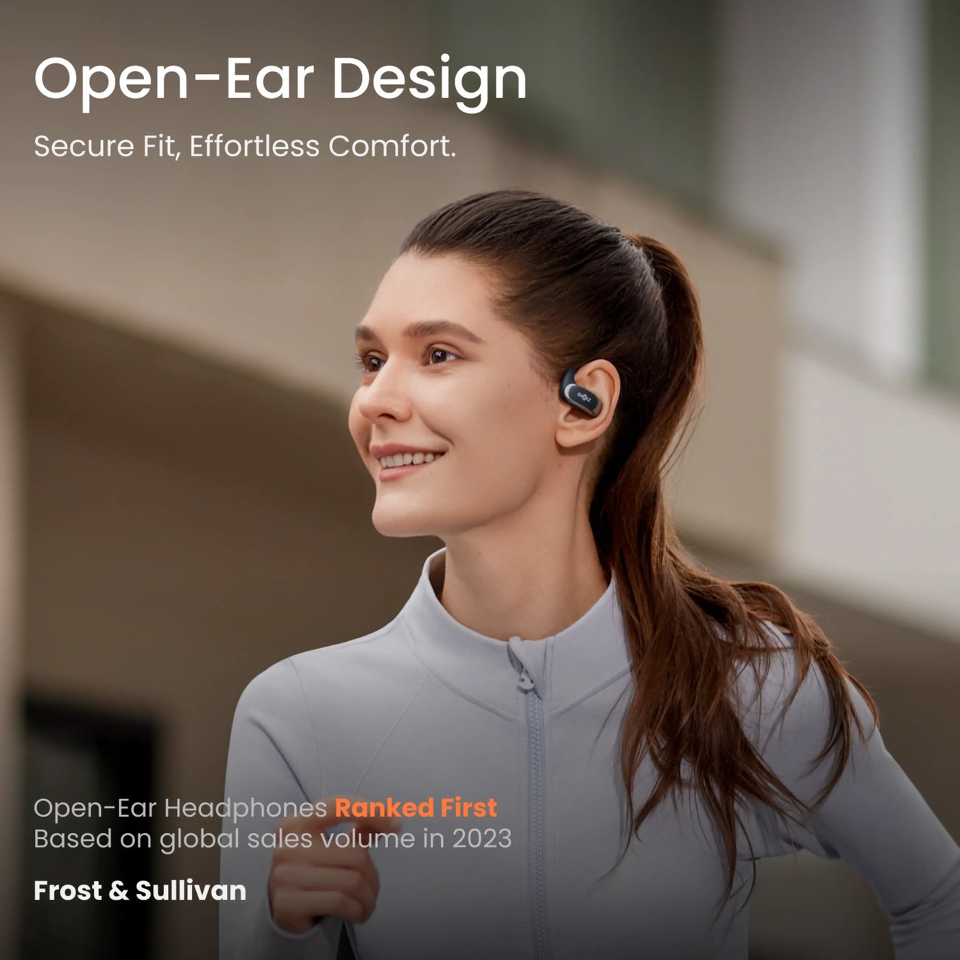 Shokz OpenFit Air Trådløse hodetelefoner Svart