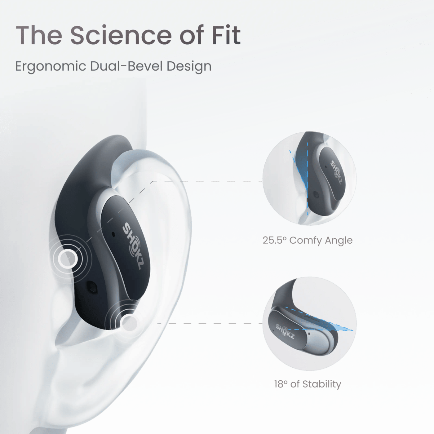 Shokz OpenFit Air Trådløse hodetelefoner Svart