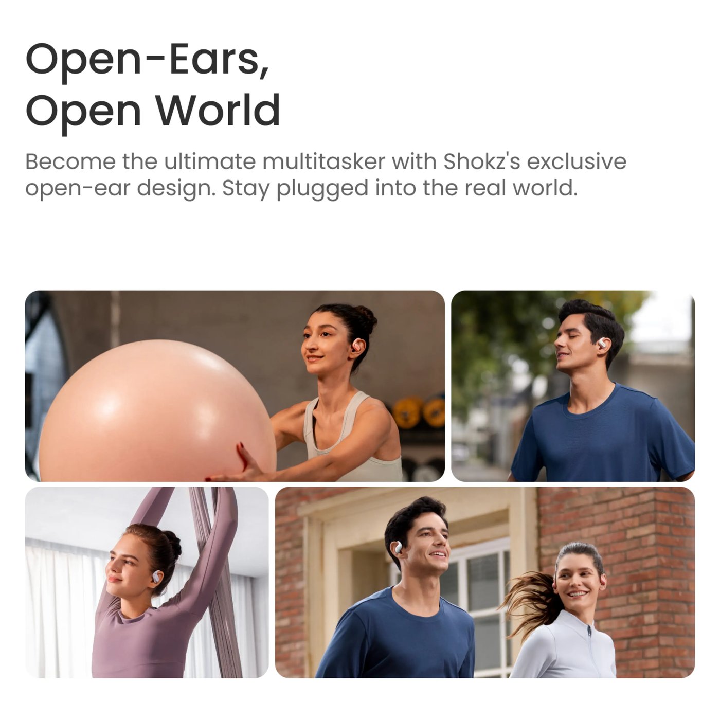 Shokz OpenFit Air Trådløse hodetelefoner Svart