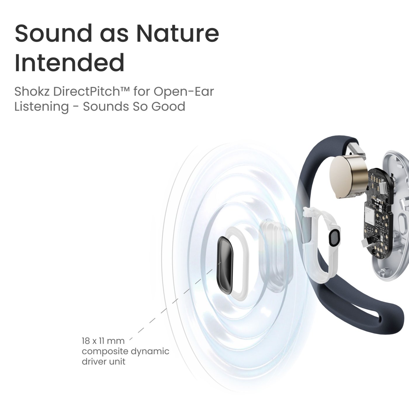 Shokz OpenFit Air Trådløse hodetelefoner Svart