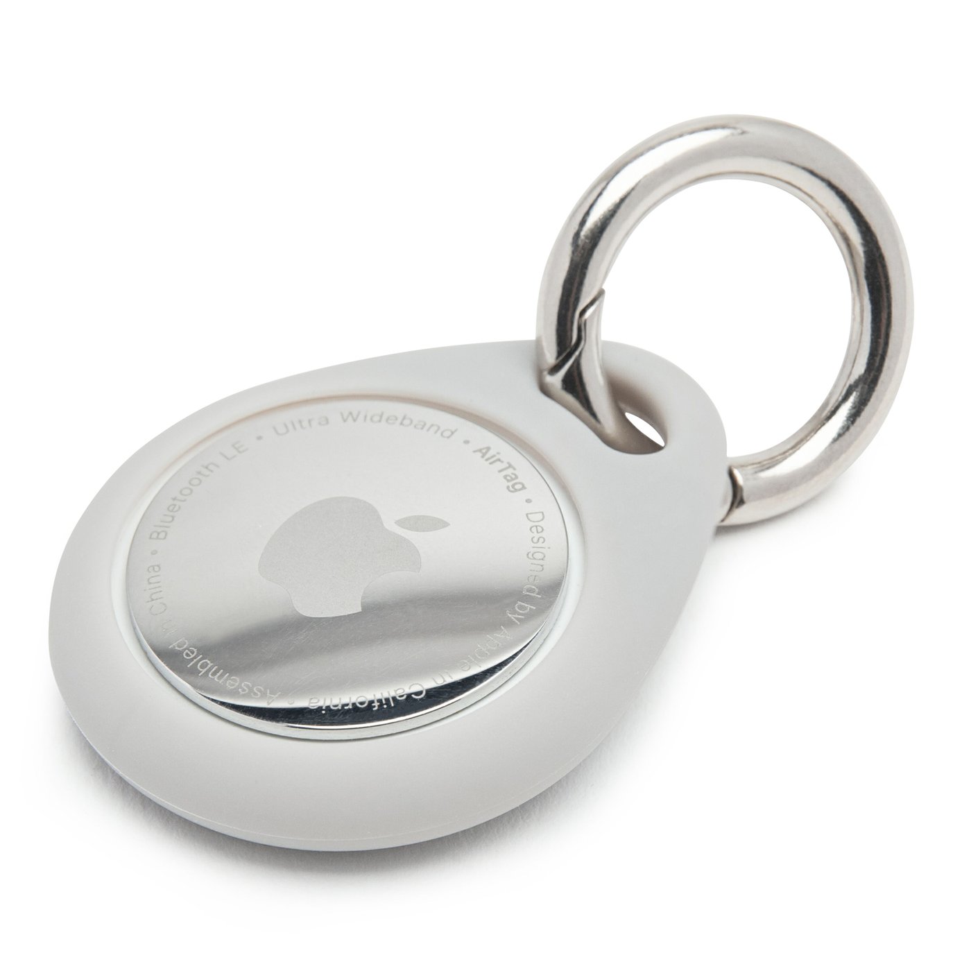 Linocell AirTag Nyckelring Grå