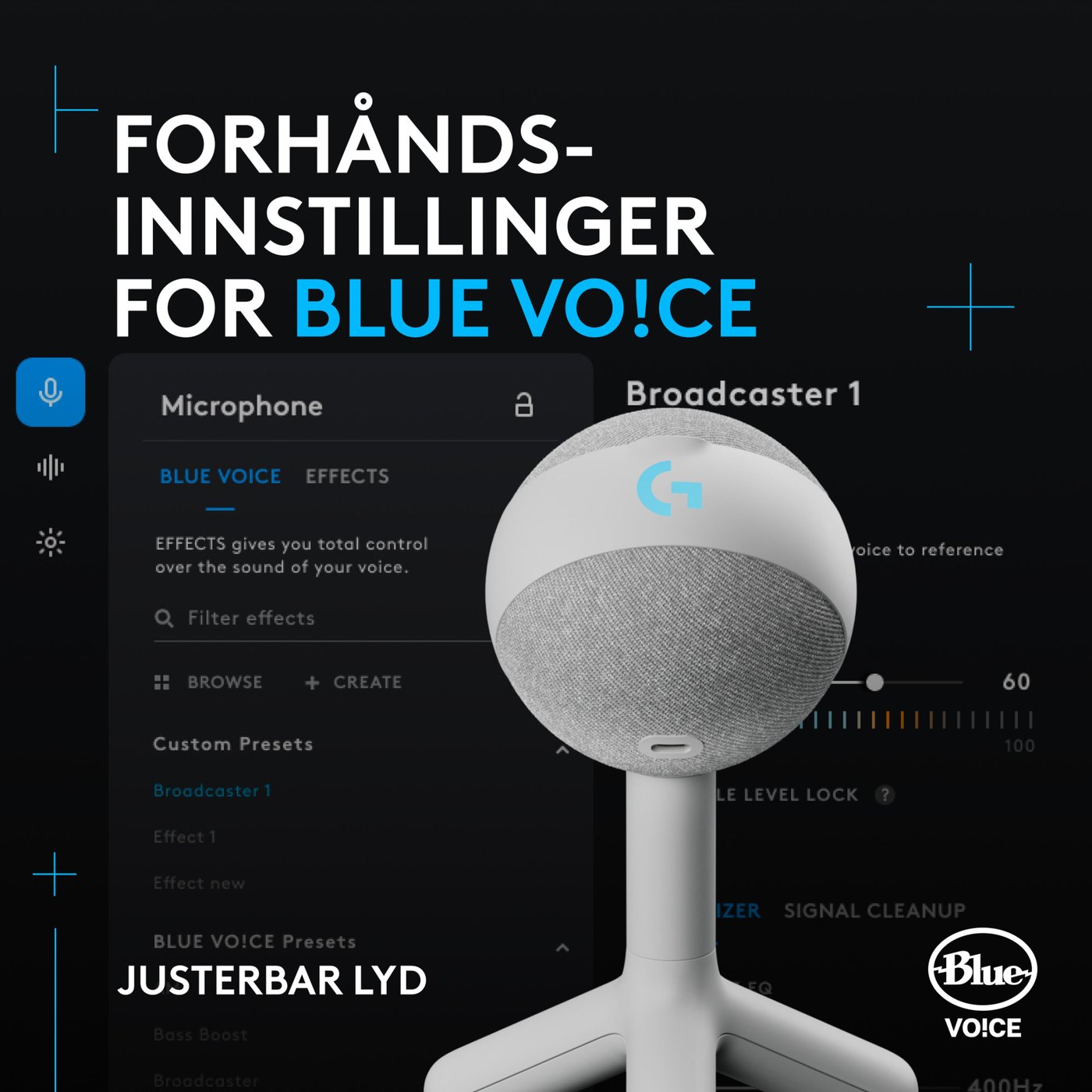 Logitech G Yeti Orb Hvit