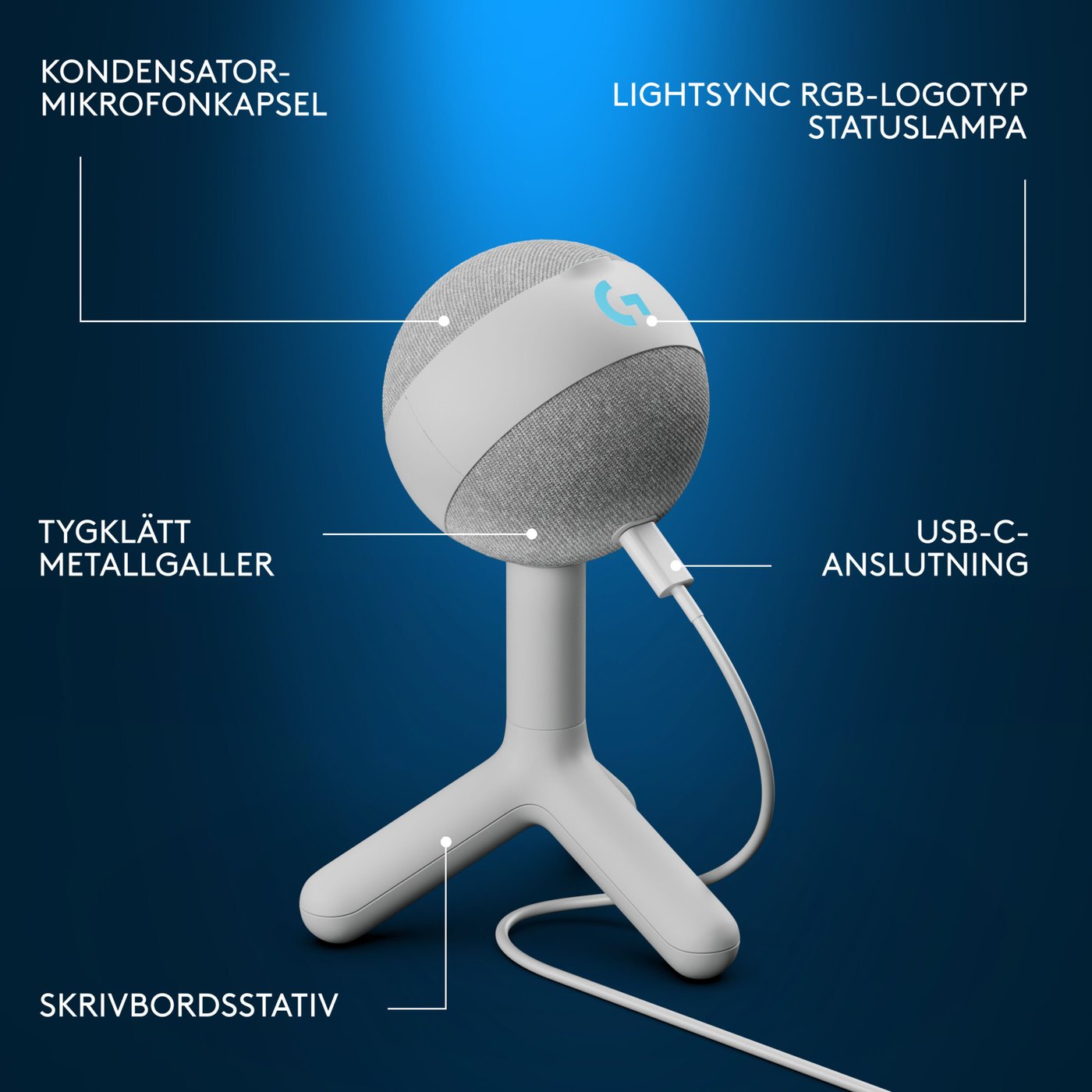 Logitech G Yeti Orb Vit