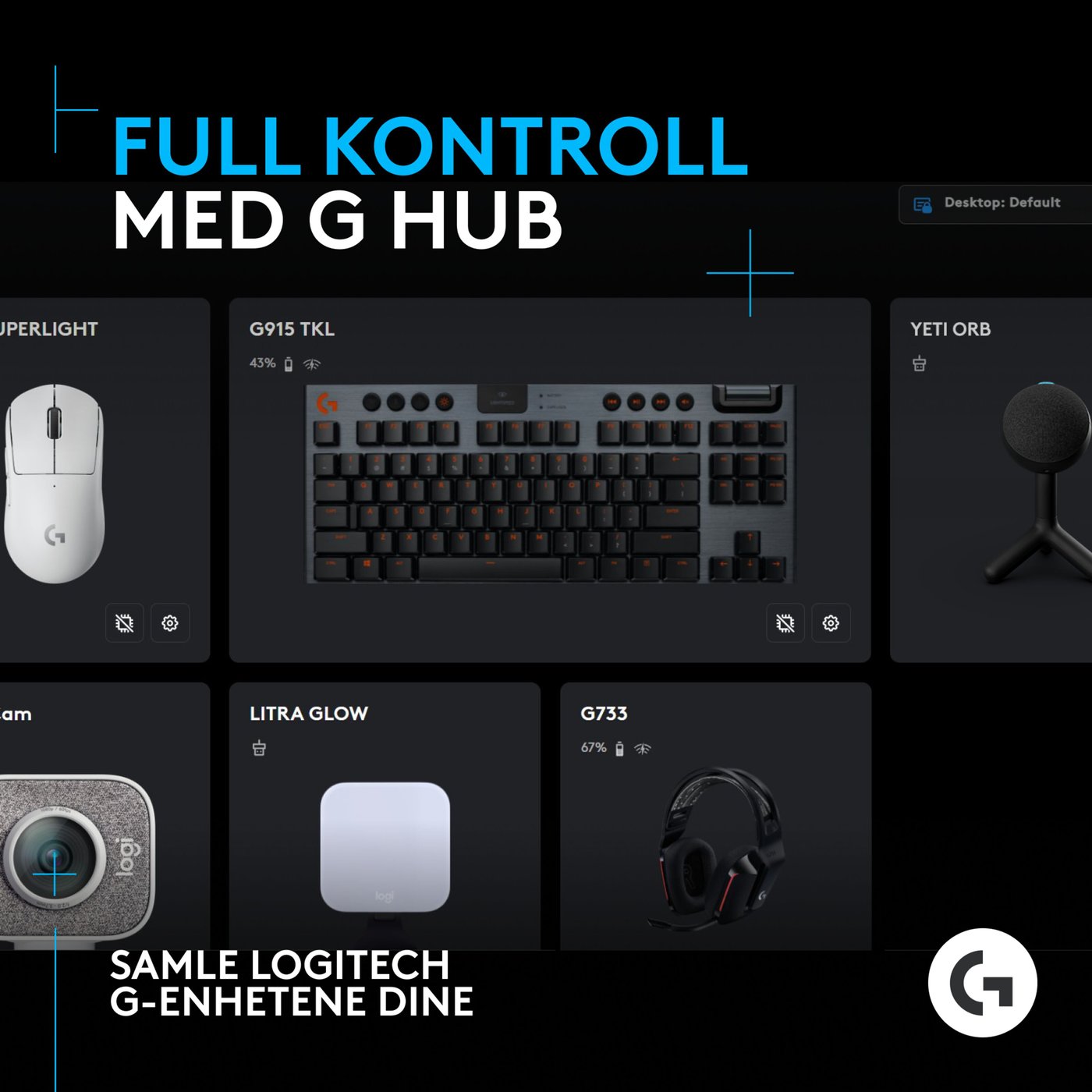 Logitech G Yeti Orb Svart