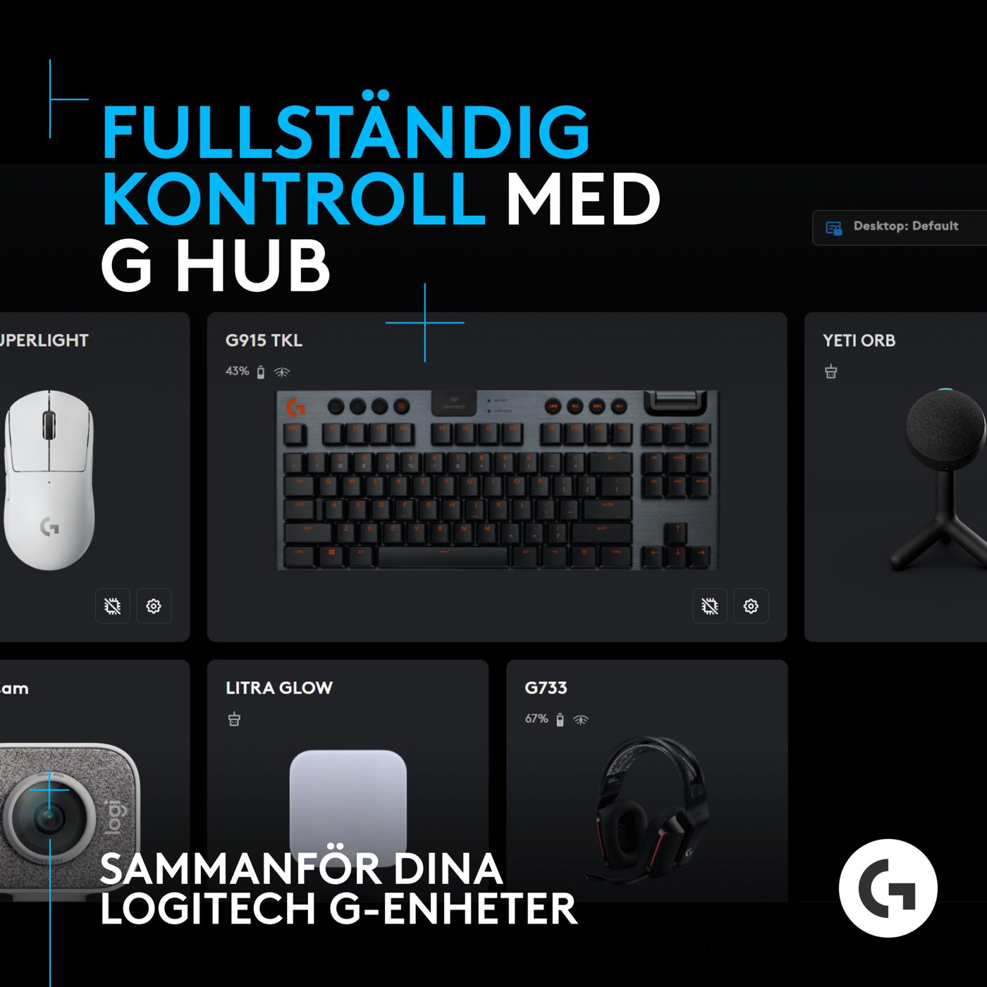 Logitech G Yeti Orb Svart