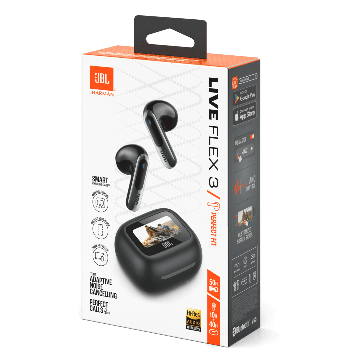 JBL Live Flex 3 Trådlösa hörlurar Svart