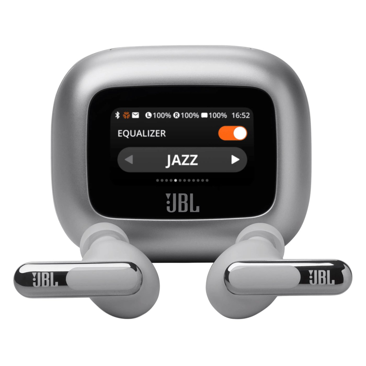 JBL Live Beam 3 Trådløse hodetelefoner Sølvfarget