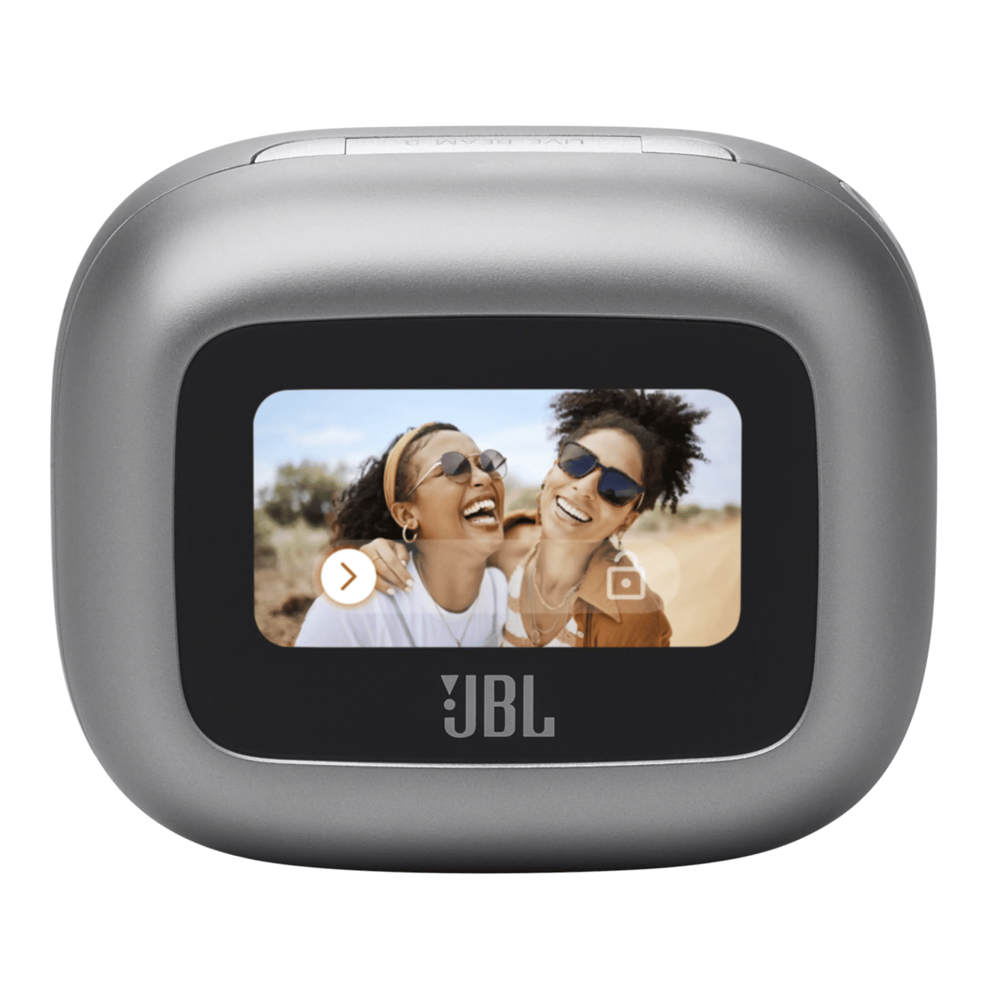 JBL Live Beam 3 Trådløse hodetelefoner Sølvfarget