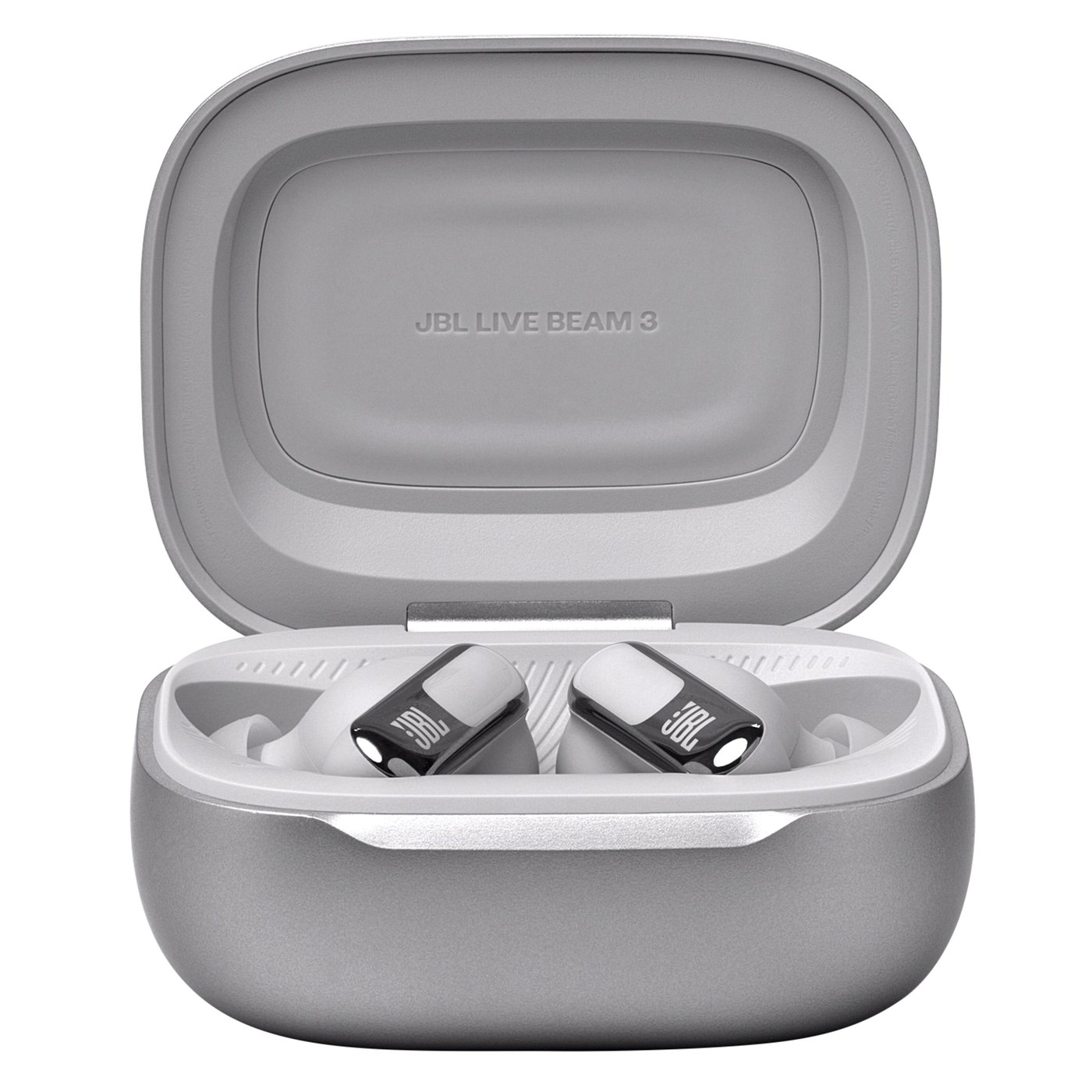 JBL Live Beam 3 Trådløse hodetelefoner Sølvfarget