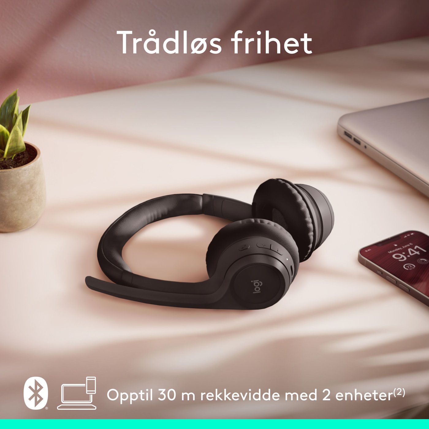 Logitech Zone 300 Trådløst headset Graphite