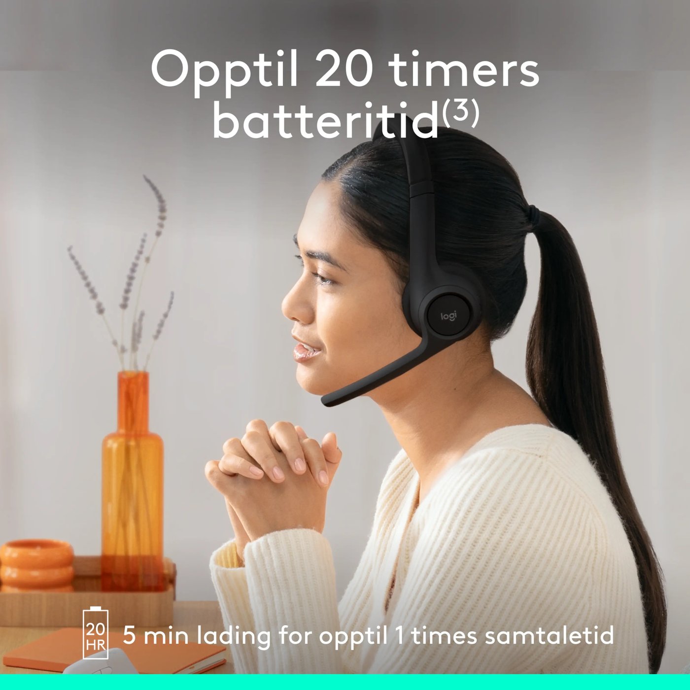 Logitech Zone 300 Trådløst headset Graphite