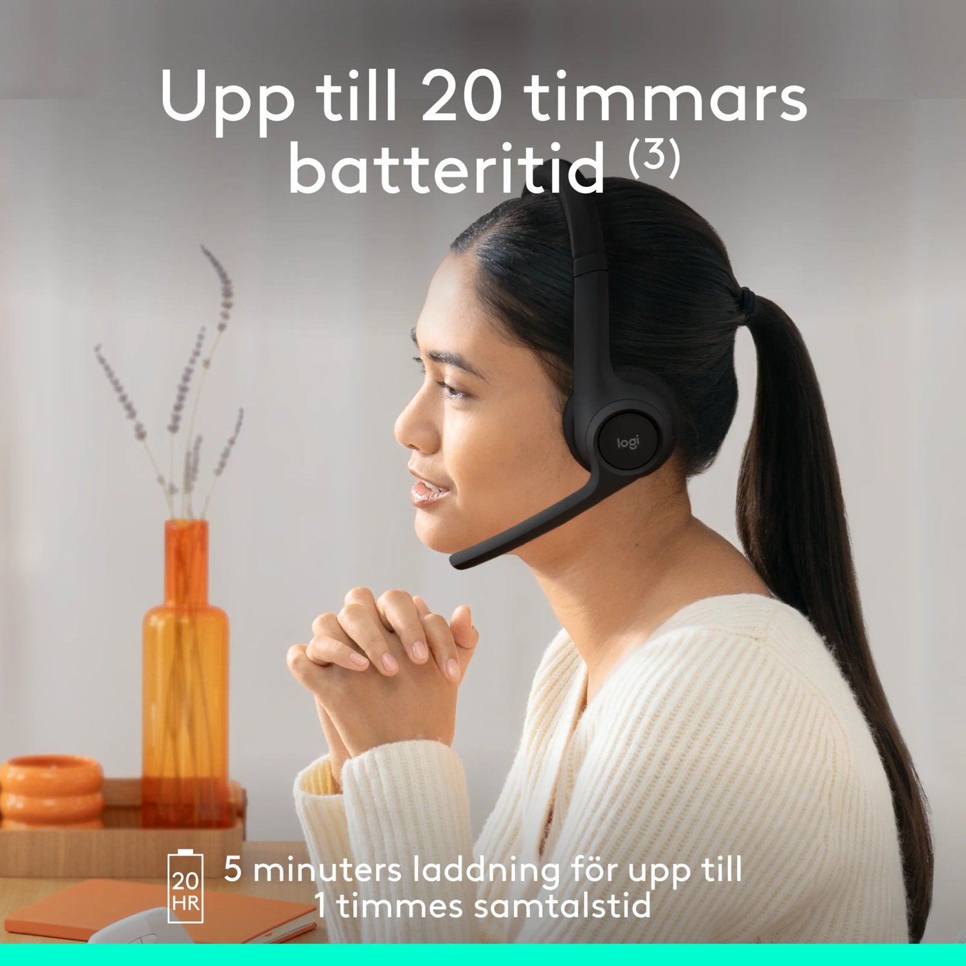 Logitech Zone 300 Trådlöst headset Graphite
