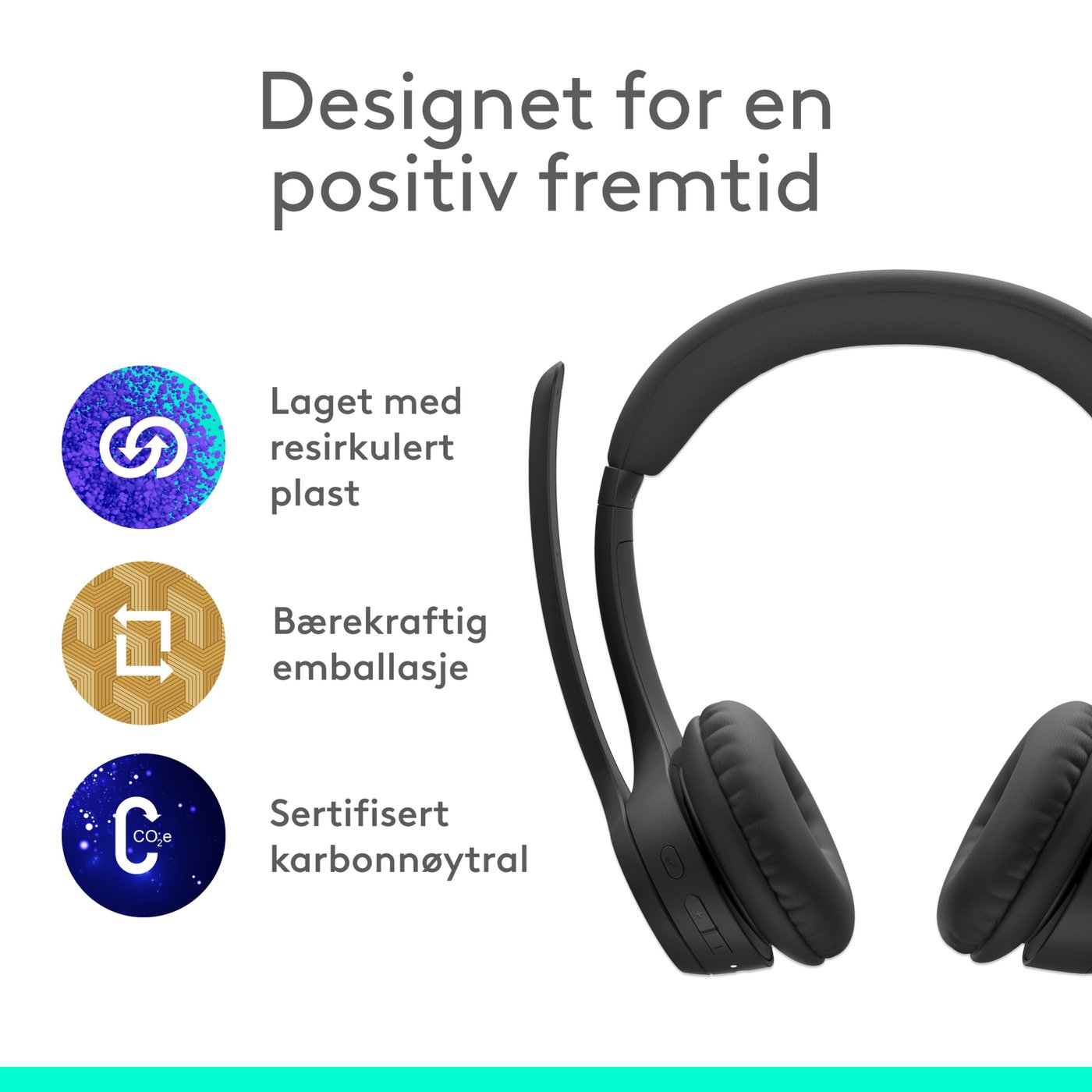 Logitech Zone 300 Trådløst headset Graphite