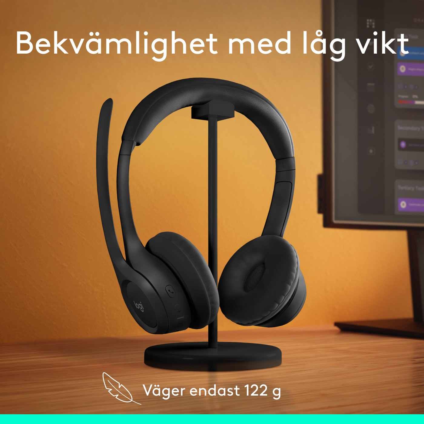 Logitech Zone 300 Trådlöst headset Graphite