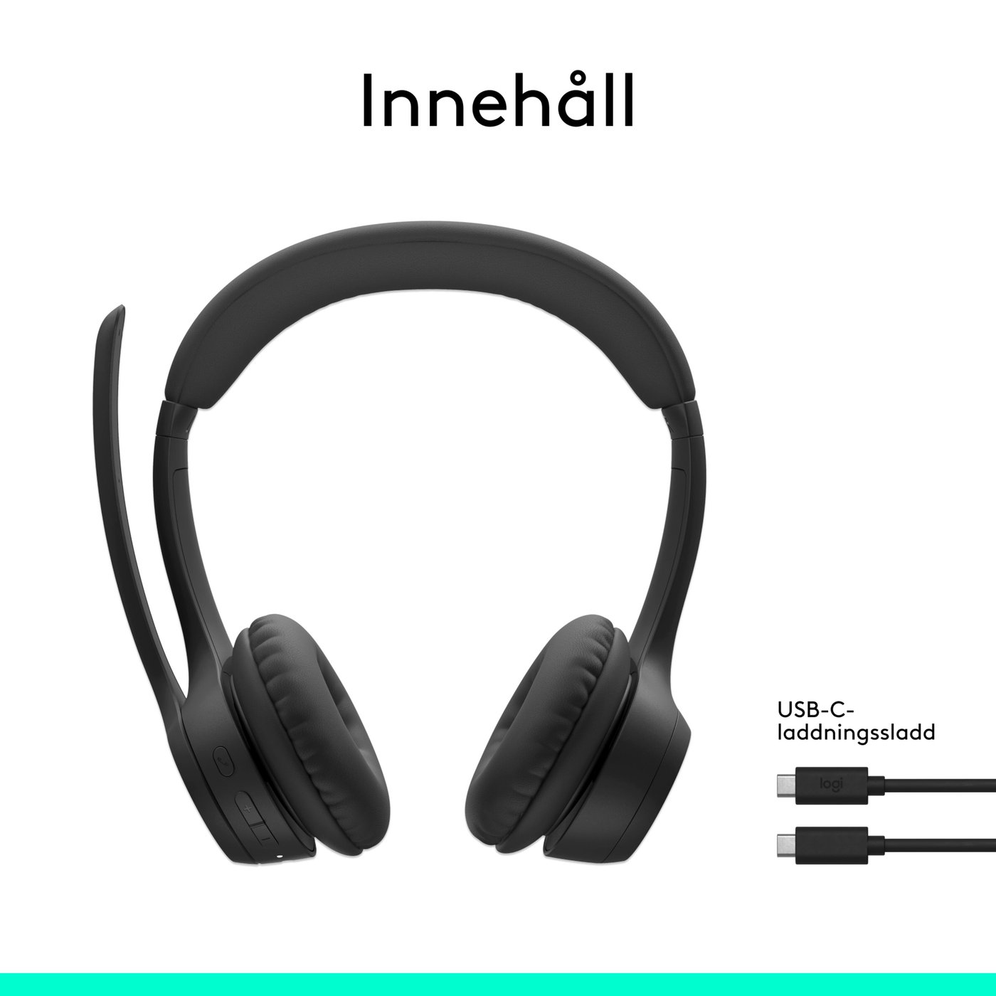 Logitech Zone 300 Trådlöst headset Graphite