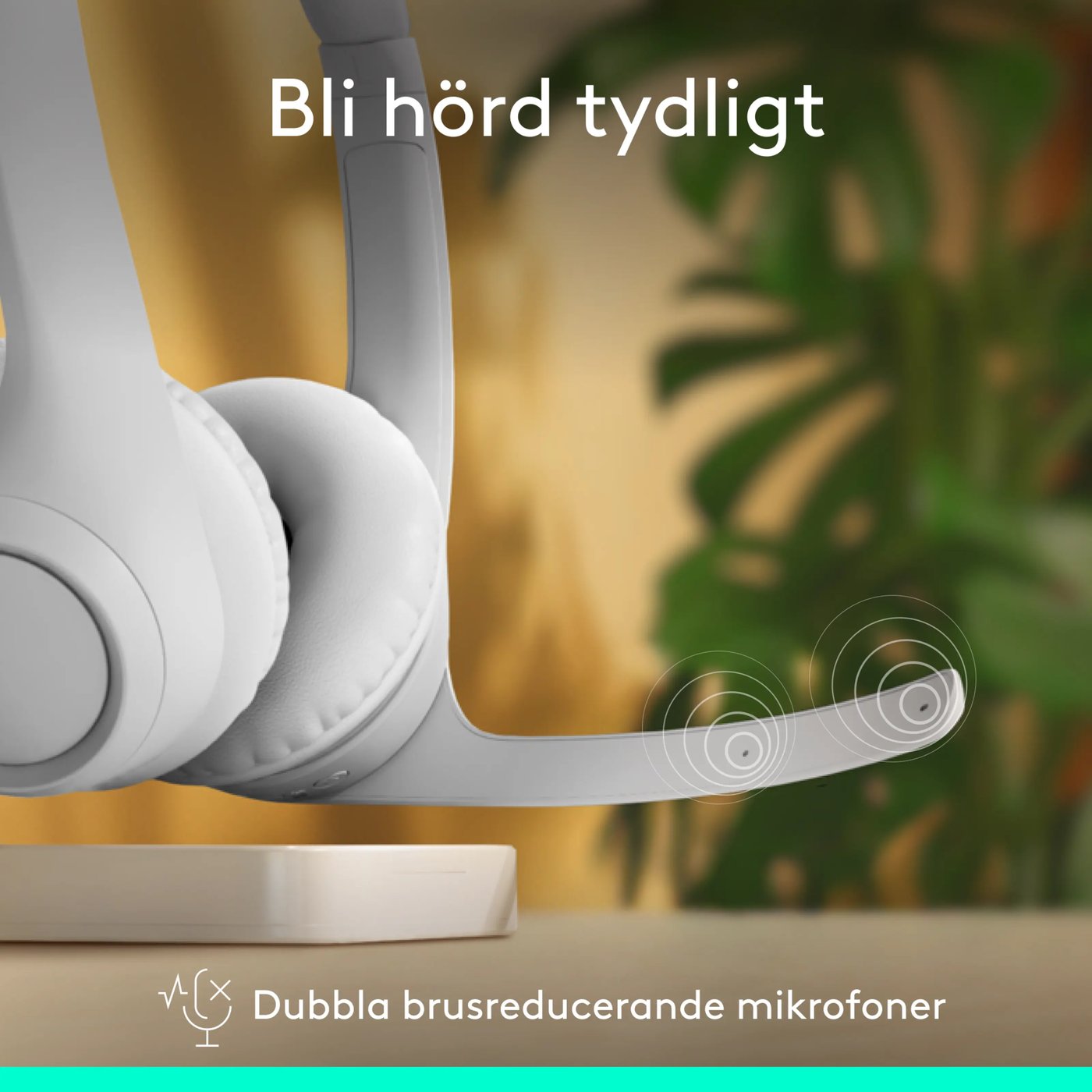 Logitech Zone 300 Trådlöst headset Off-white