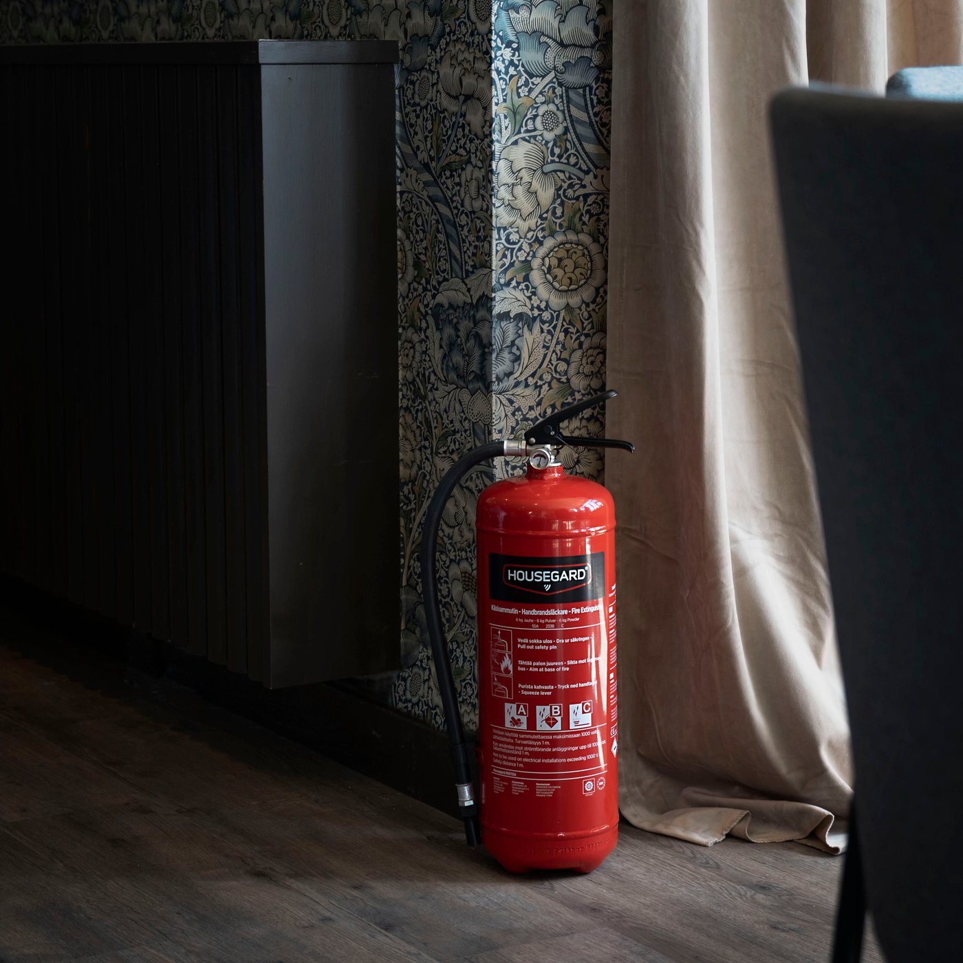 Housegard Brannslukker med pulver 6 kg - Rød