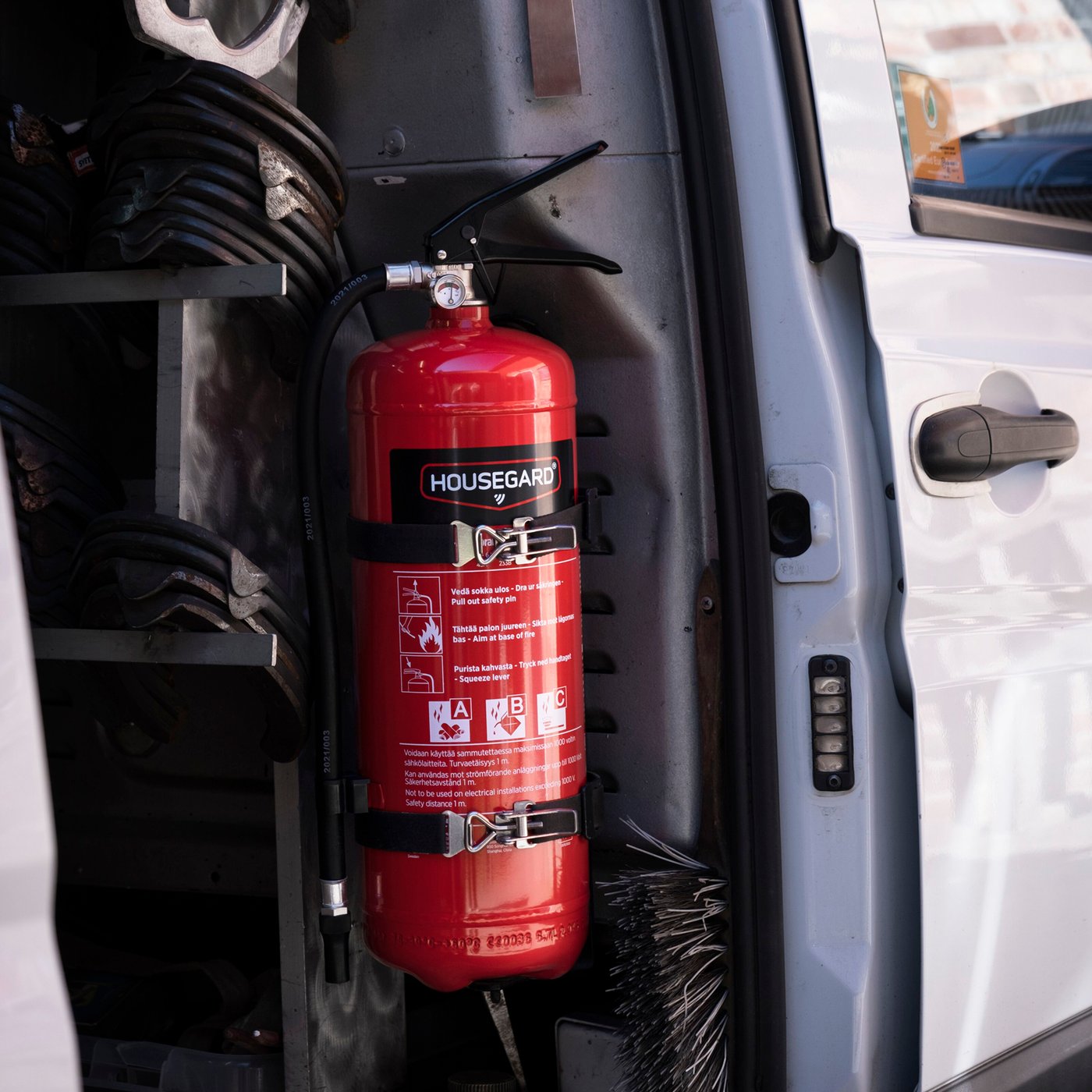 Housegard Brannslukker med pulver 6 kg - Rød