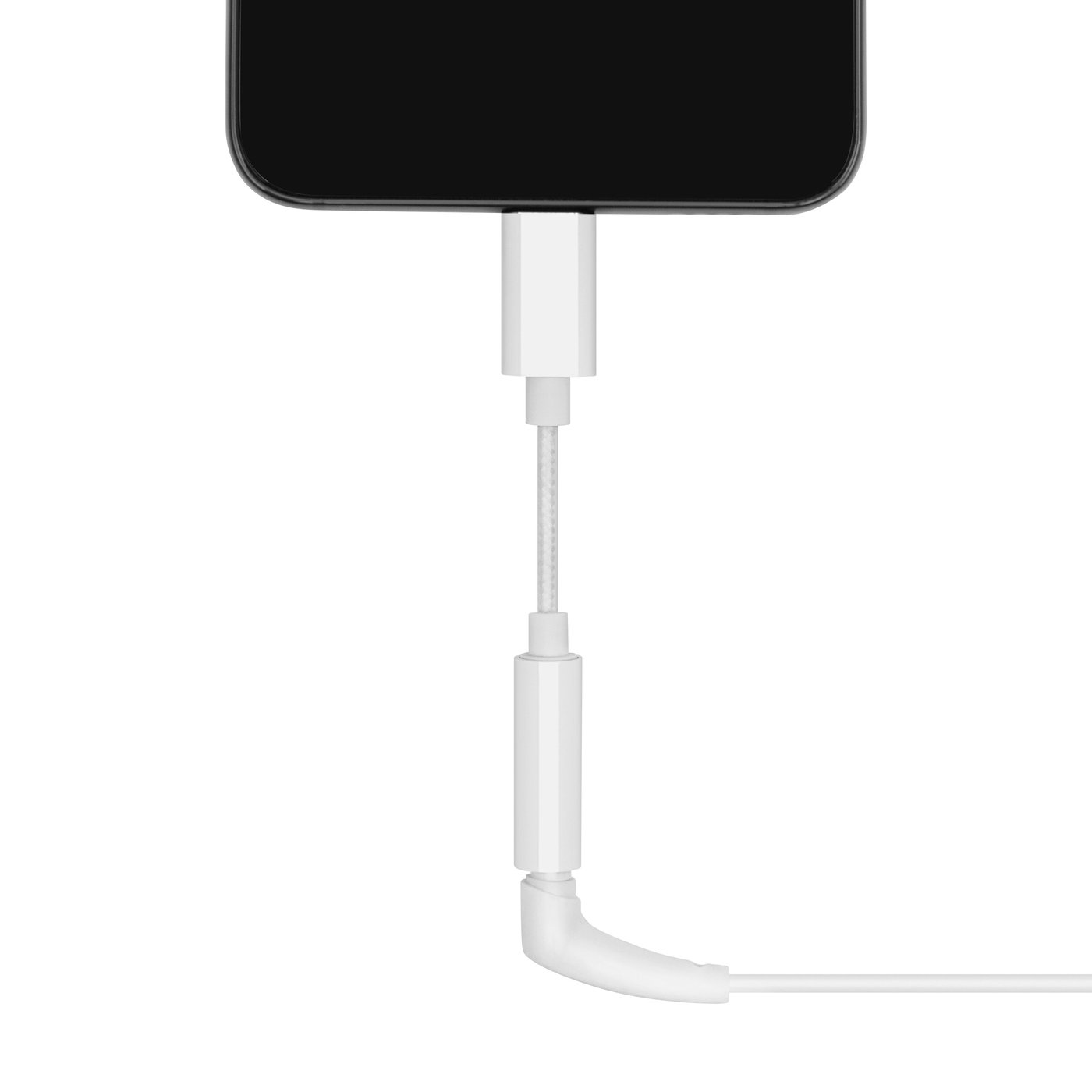 Linocell USB-C till 3,5 mm Vit