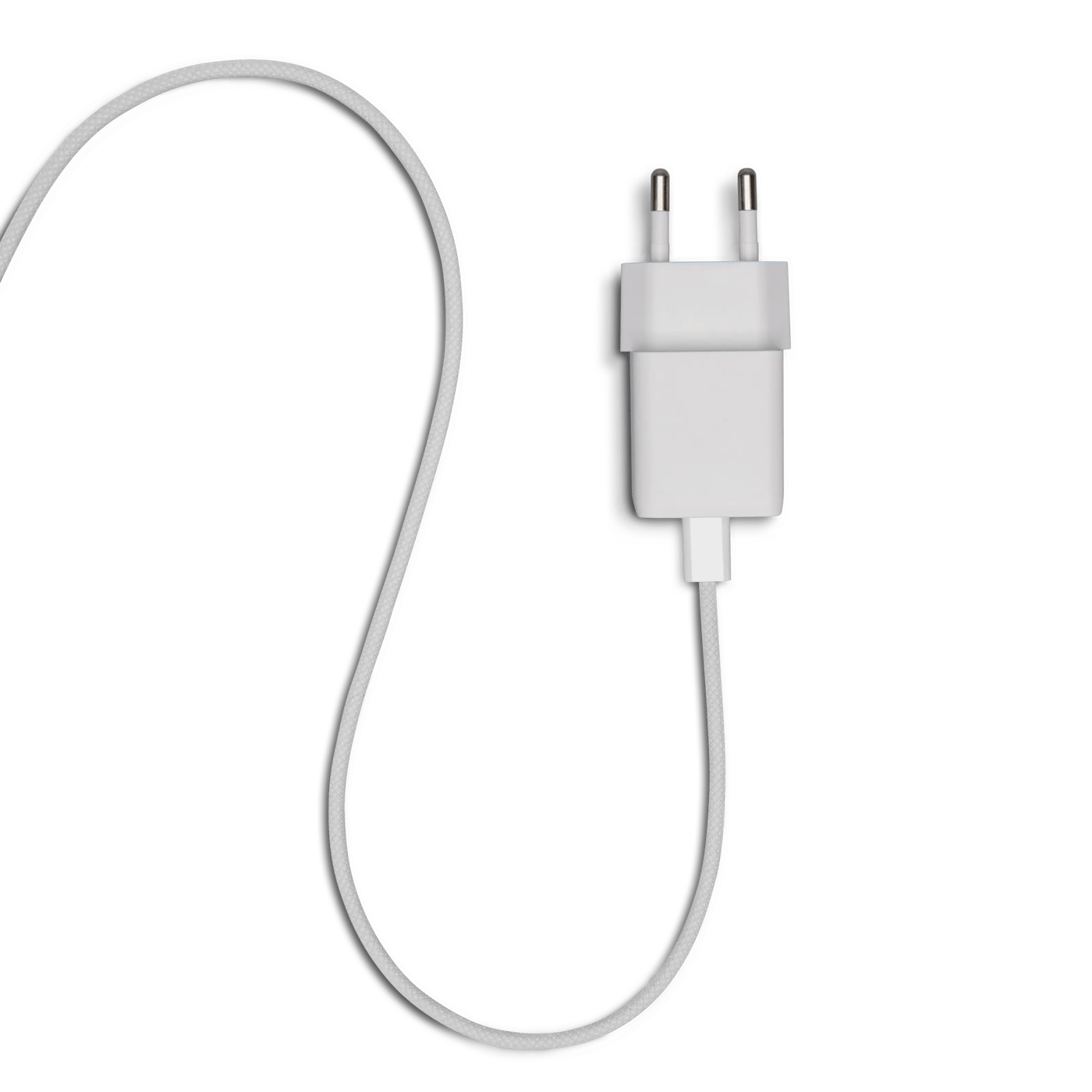 Linocell Flätad USB-C- till USB-C-kabel 60W Vit 0,5 m