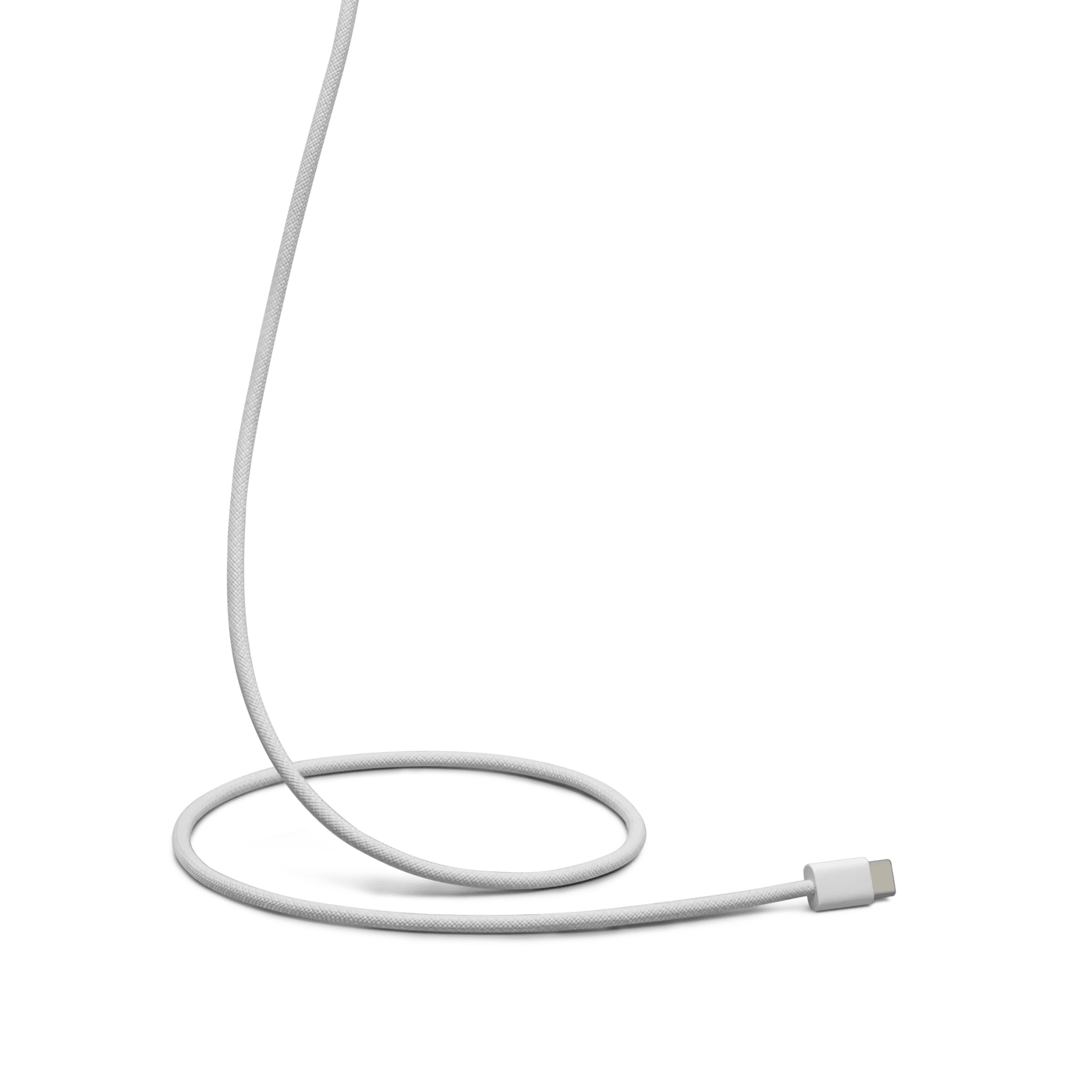 Linocell Flätad USB-C- till USB-C-kabel 60W Vit 0,5 m