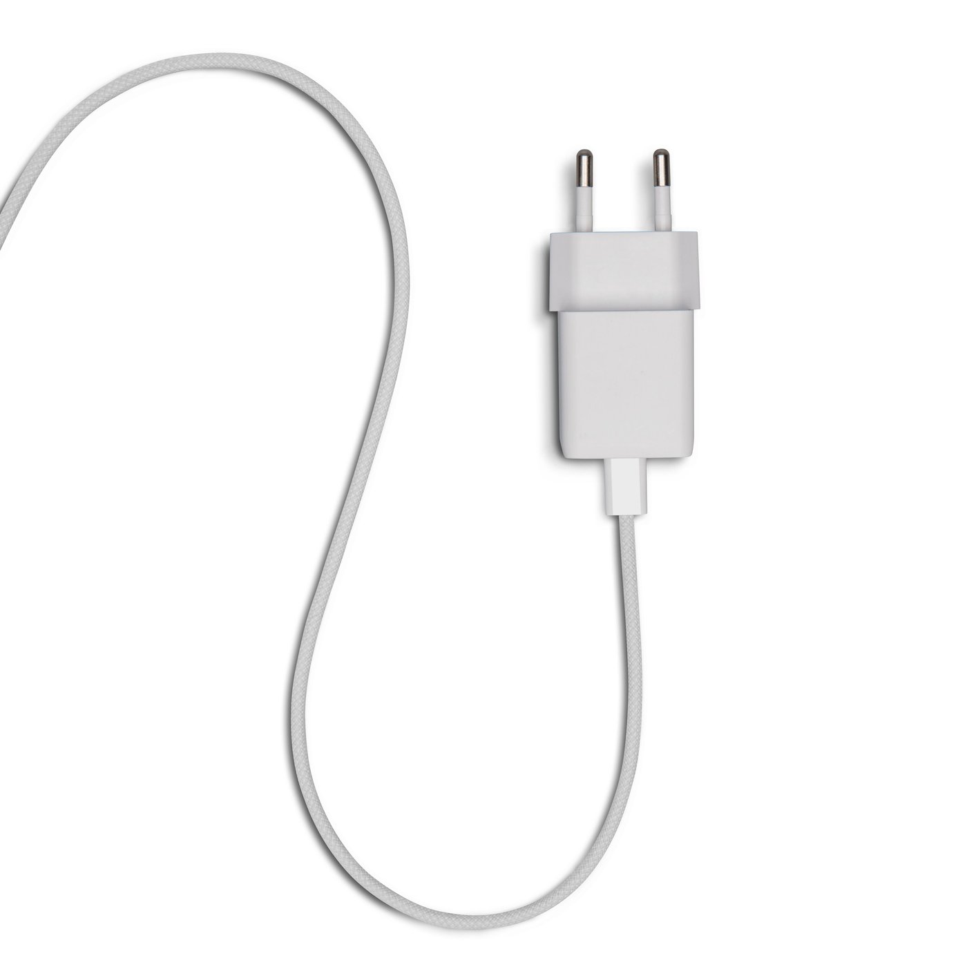 Linocell Flätad USB-C- till USB-C-kabel 60W Vit 2 m