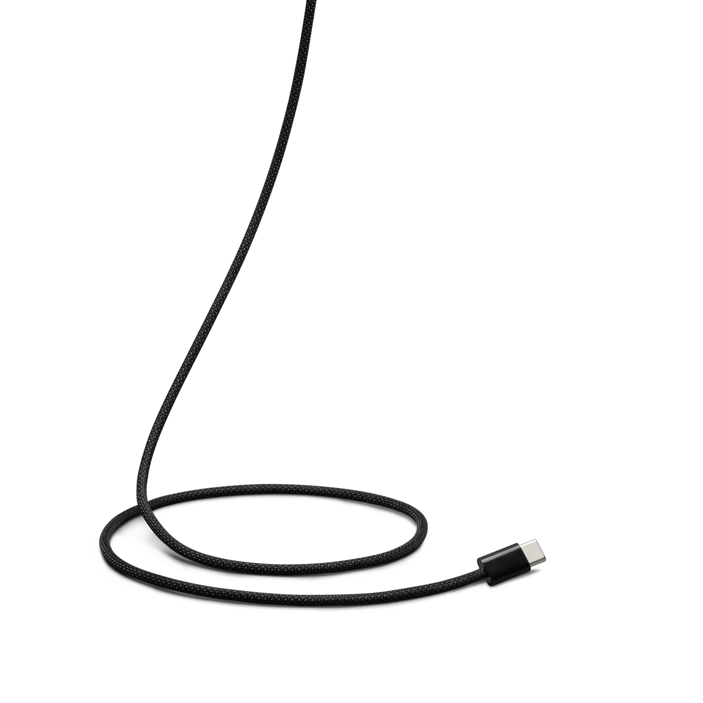 Linocell Flätad USB-C- till USB-C-kabel 60W Svart 0,5 m