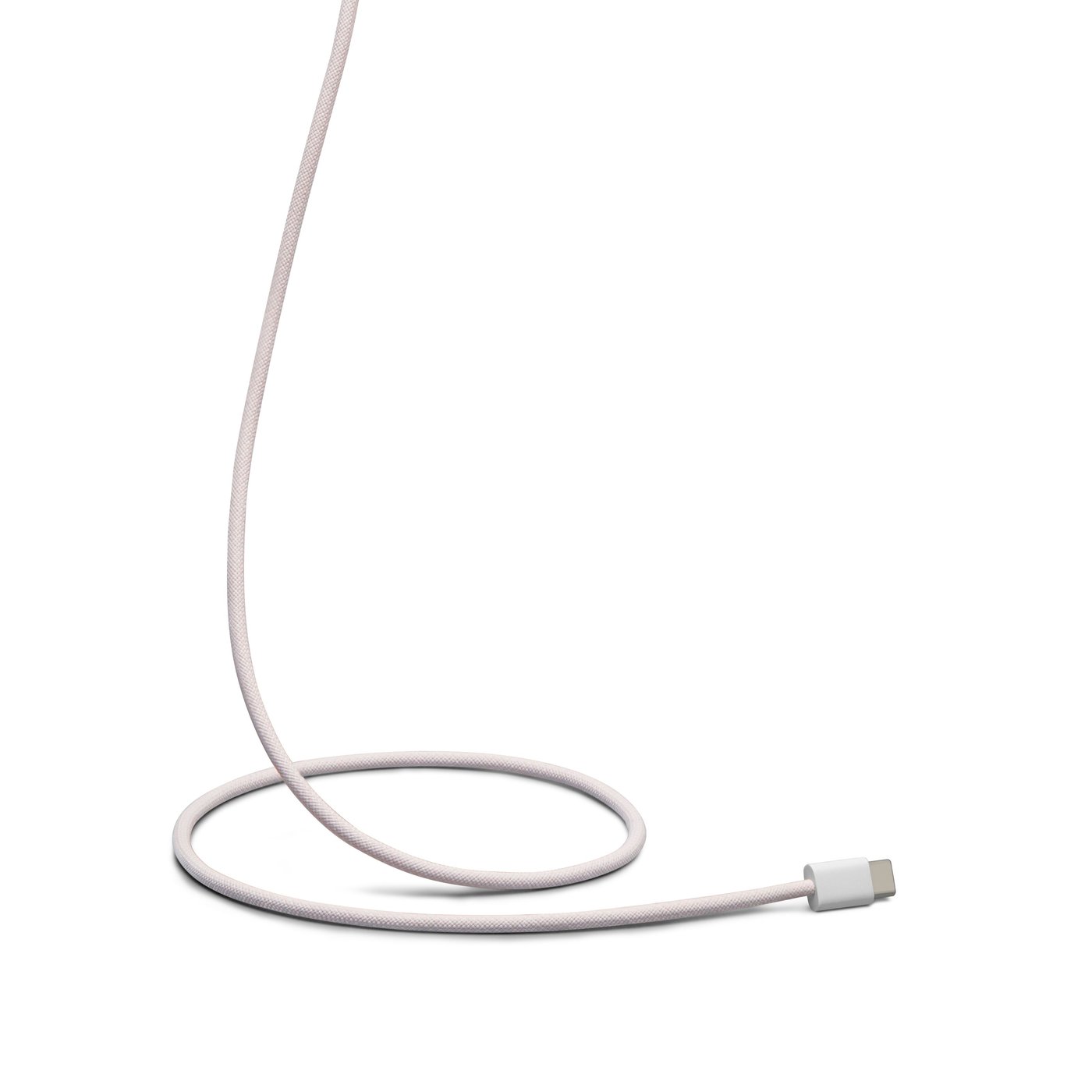 Linocell Flettet USB-C- til Lightning-kabel Rosa 0,5 m