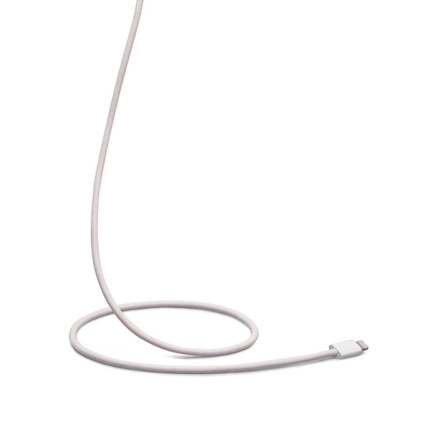 Linocell Flettet USB-C- til Lightning-kabel Rosa 1 m