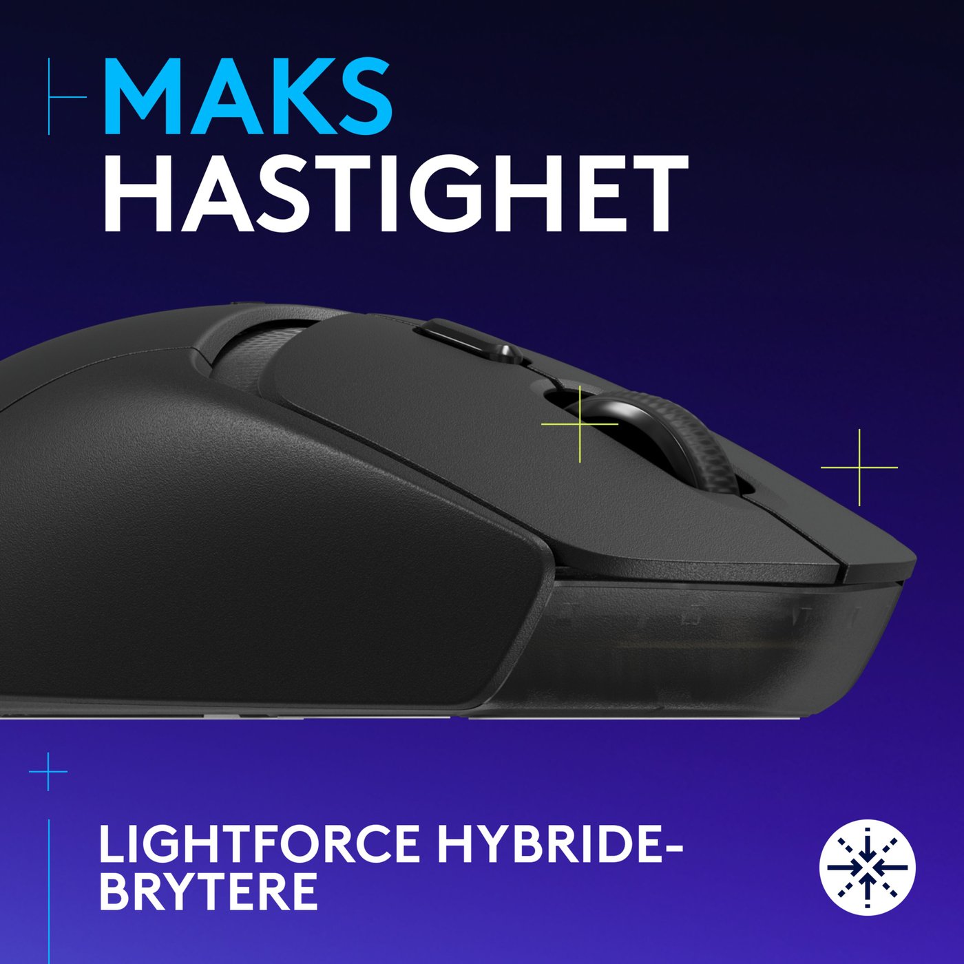 Logitech G G309 Lightspeed Trådløs datamus Svart