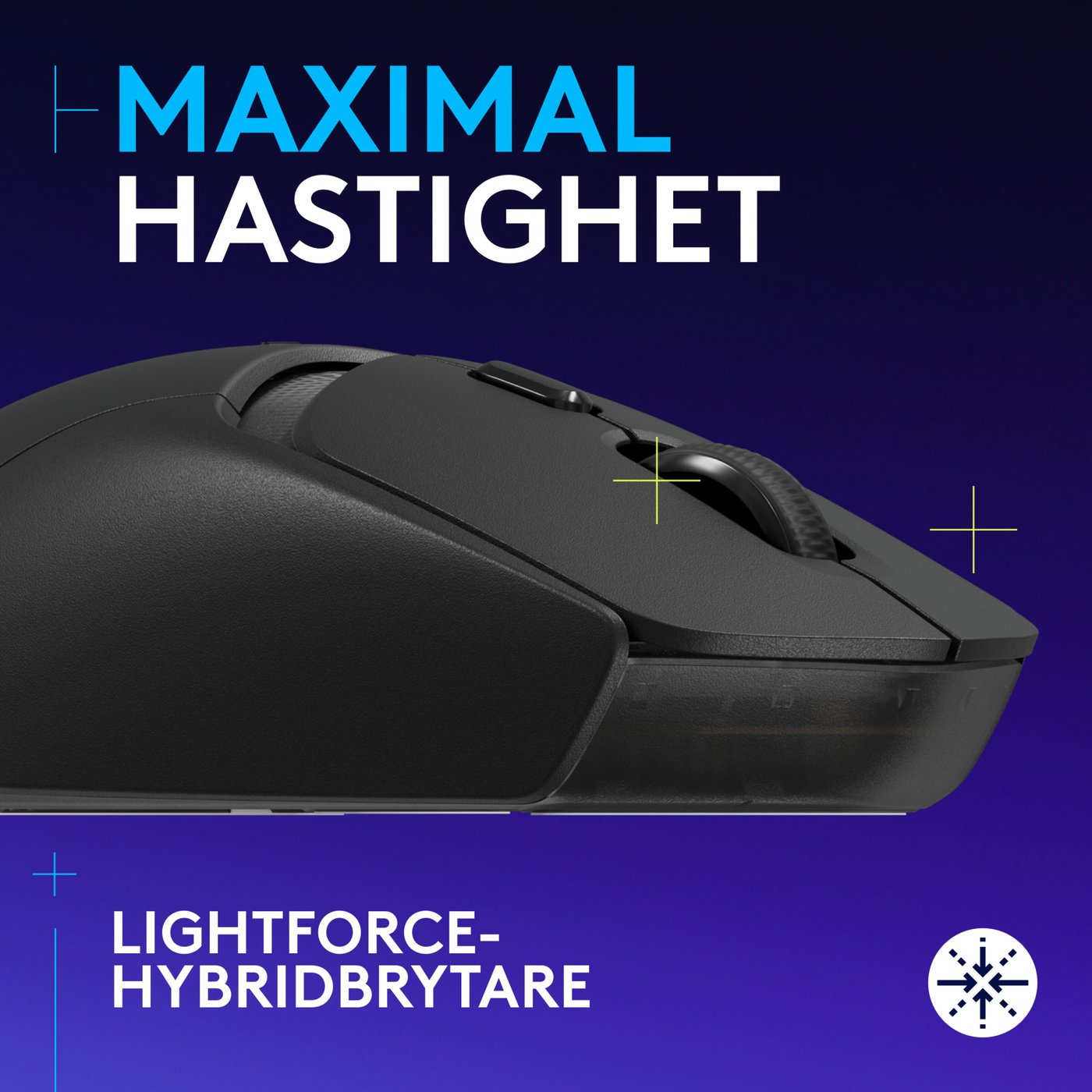 Logitech G G309 Lightspeed Trådlös datormus Svart