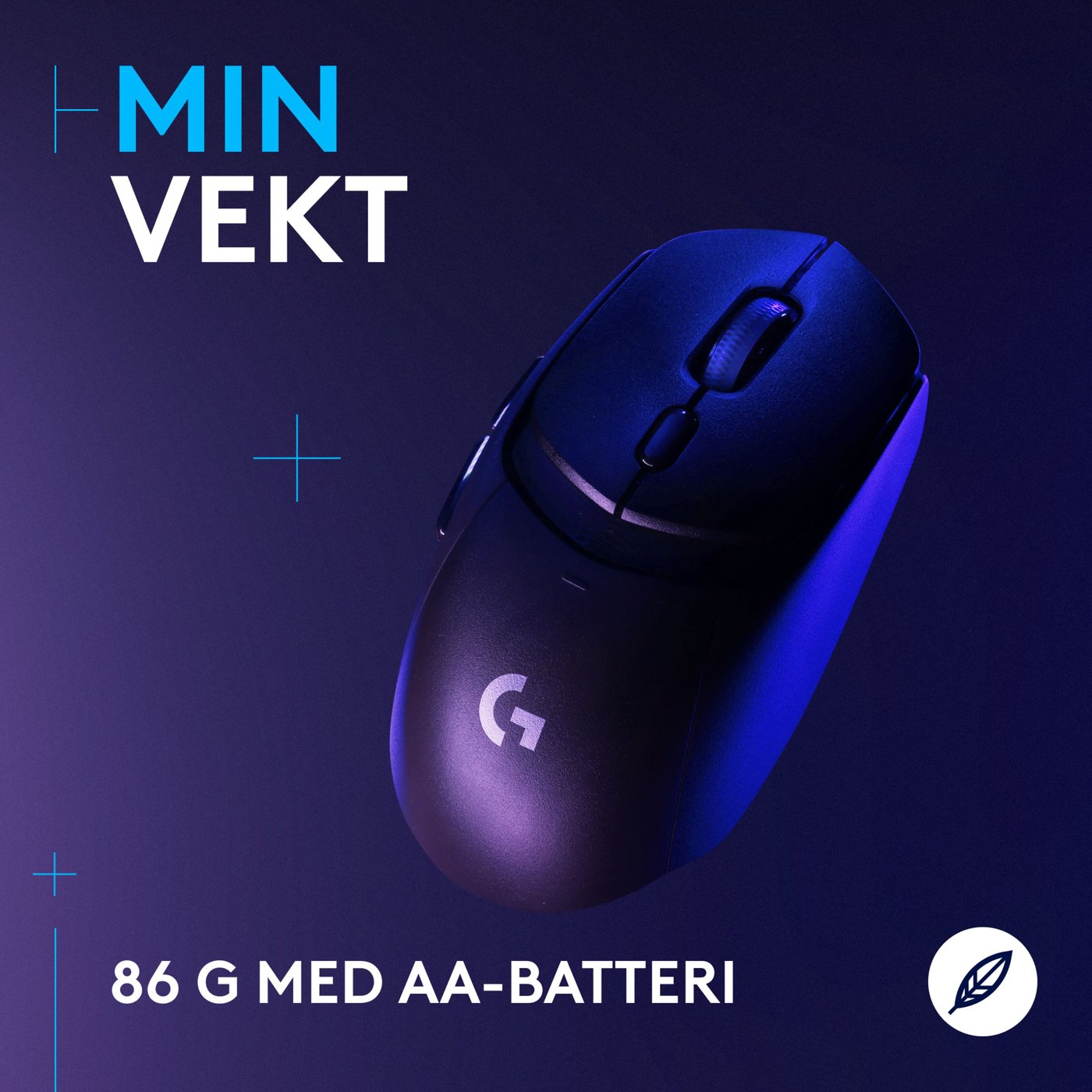 Logitech G G309 Lightspeed Trådløs datamus Svart