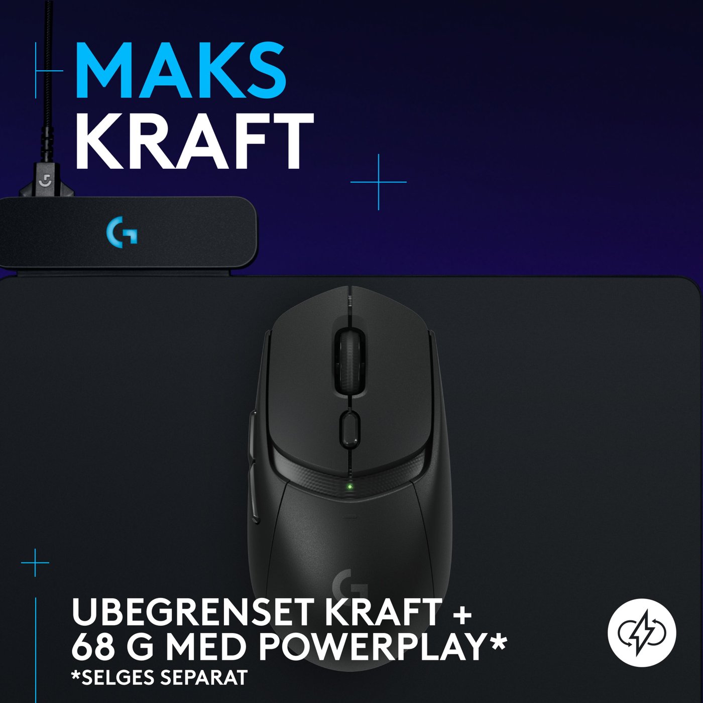 Logitech G G309 Lightspeed Trådløs datamus Svart