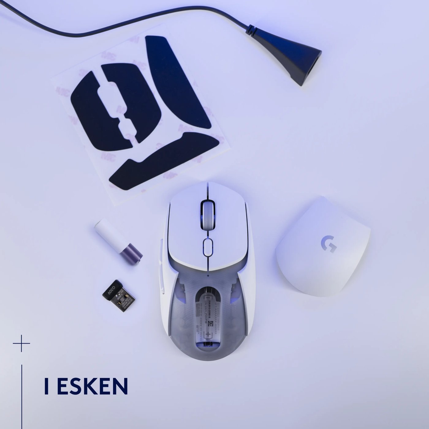 Logitech G G309 Lightspeed Trådløs datamus Hvit