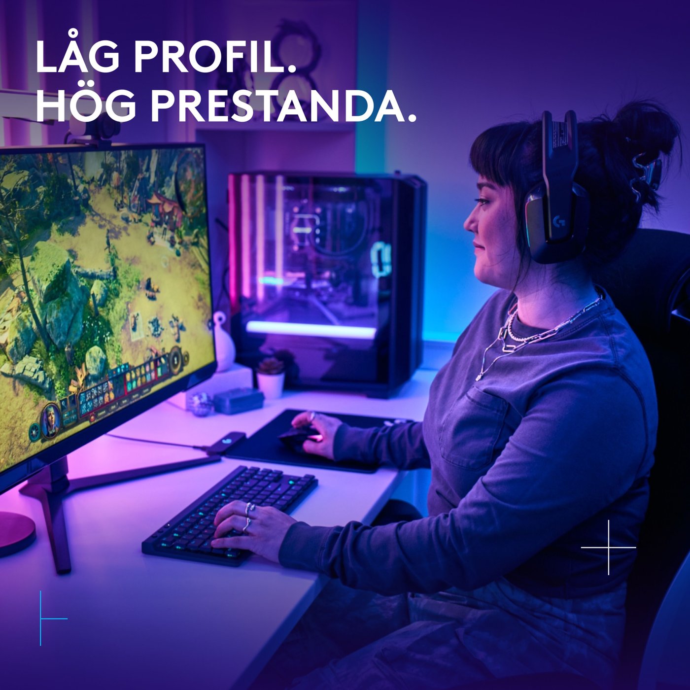 Logitech G515 Lightspeed TKL Tactile Svart