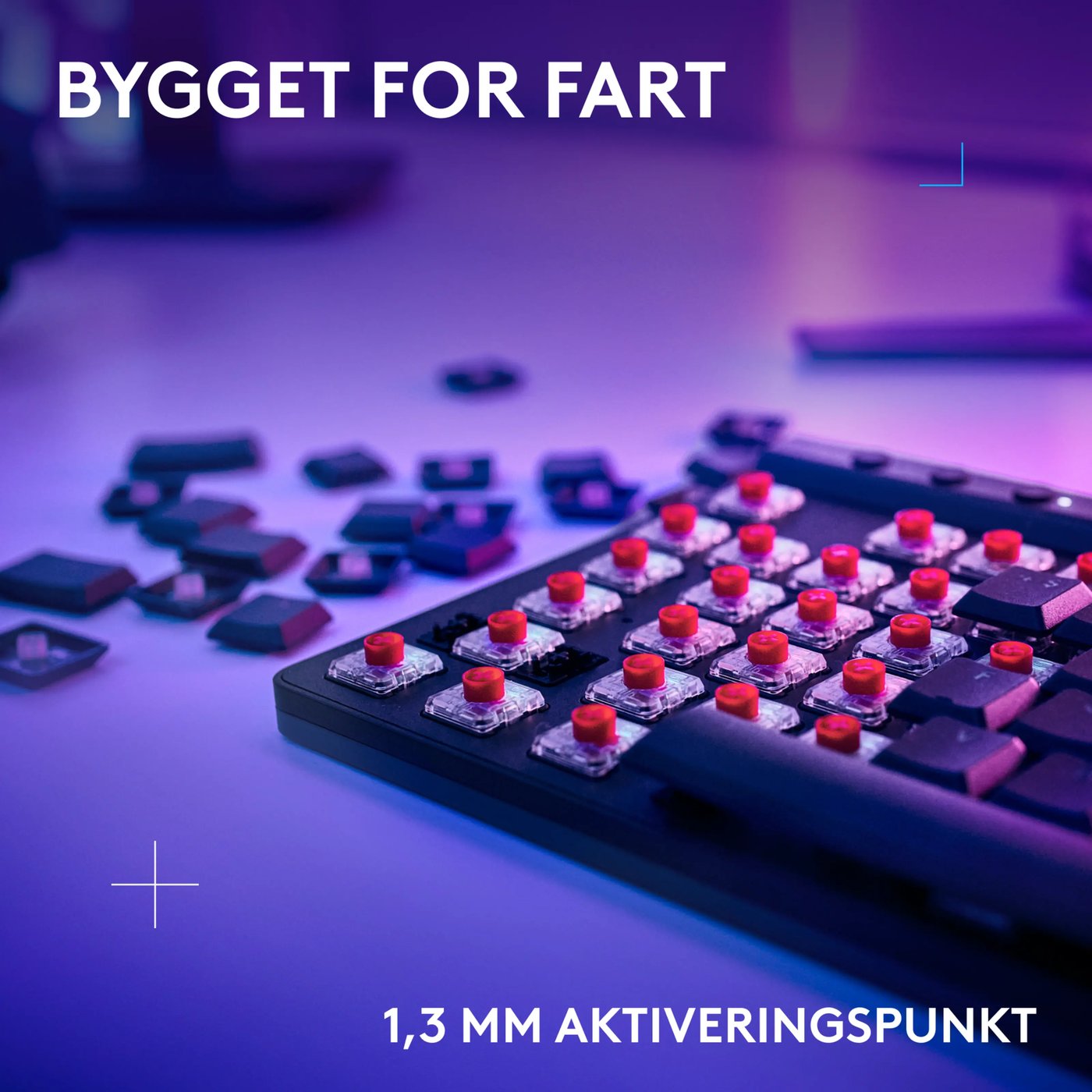 Logitech G515 Lightspeed TKL Trådløst gamingtastatur Linear Svart