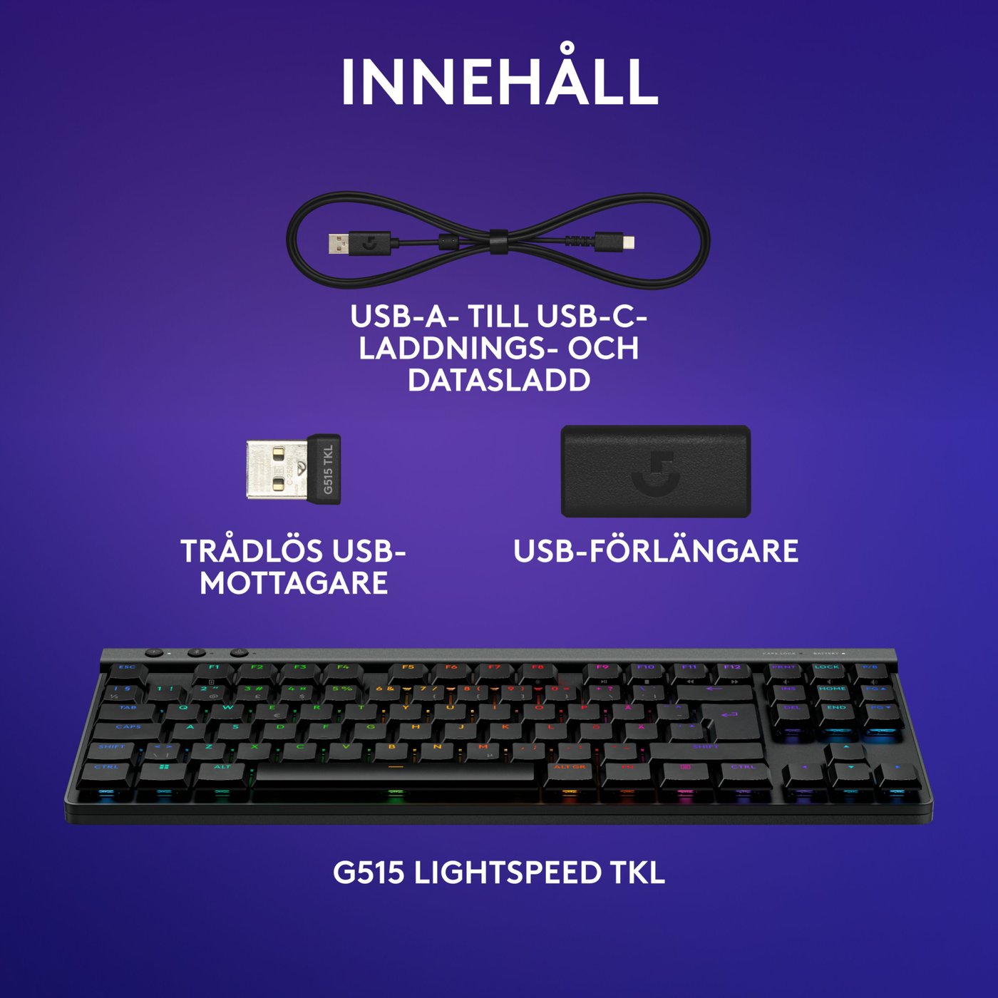 Logitech G515 Lightspeed TKL Linear Black