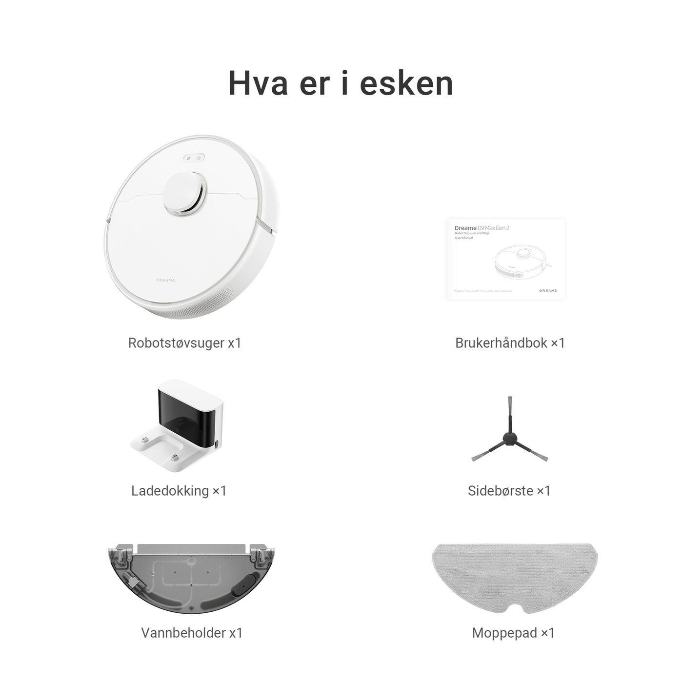 Dreame D9 Max Gen. 2 robotstøvsuger