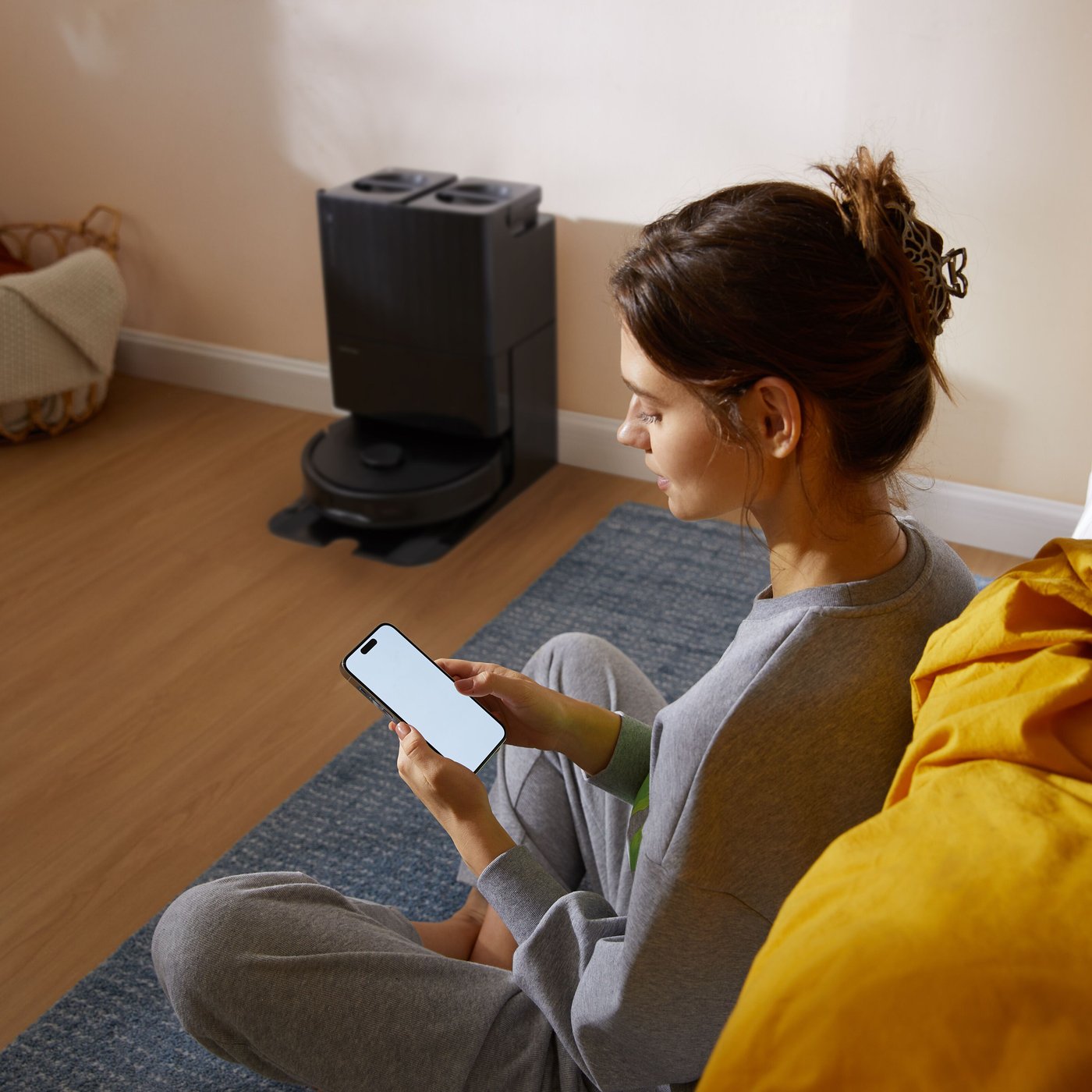 Roborock Qrevo S Helautomatisk robotstøvsuger Svart