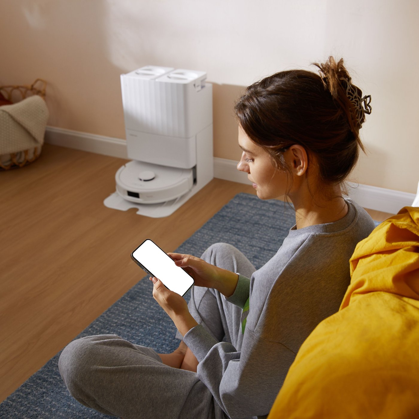 Roborock Qrevo S Helautomatisk robotdammsugare Vit