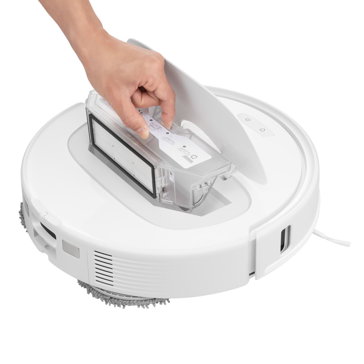 Roborock Qrevo S Helautomatisk robotdammsugare Vit