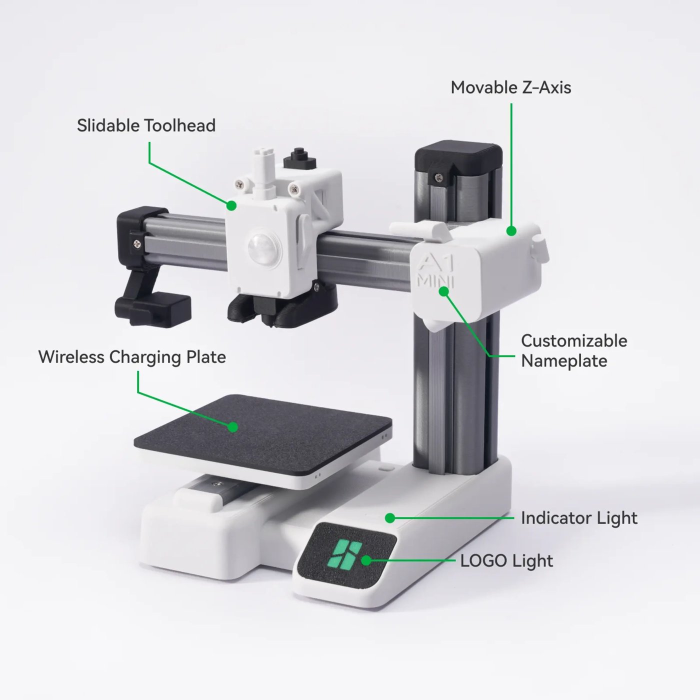 Bambu Lab 3D-kit för trådlös laddare