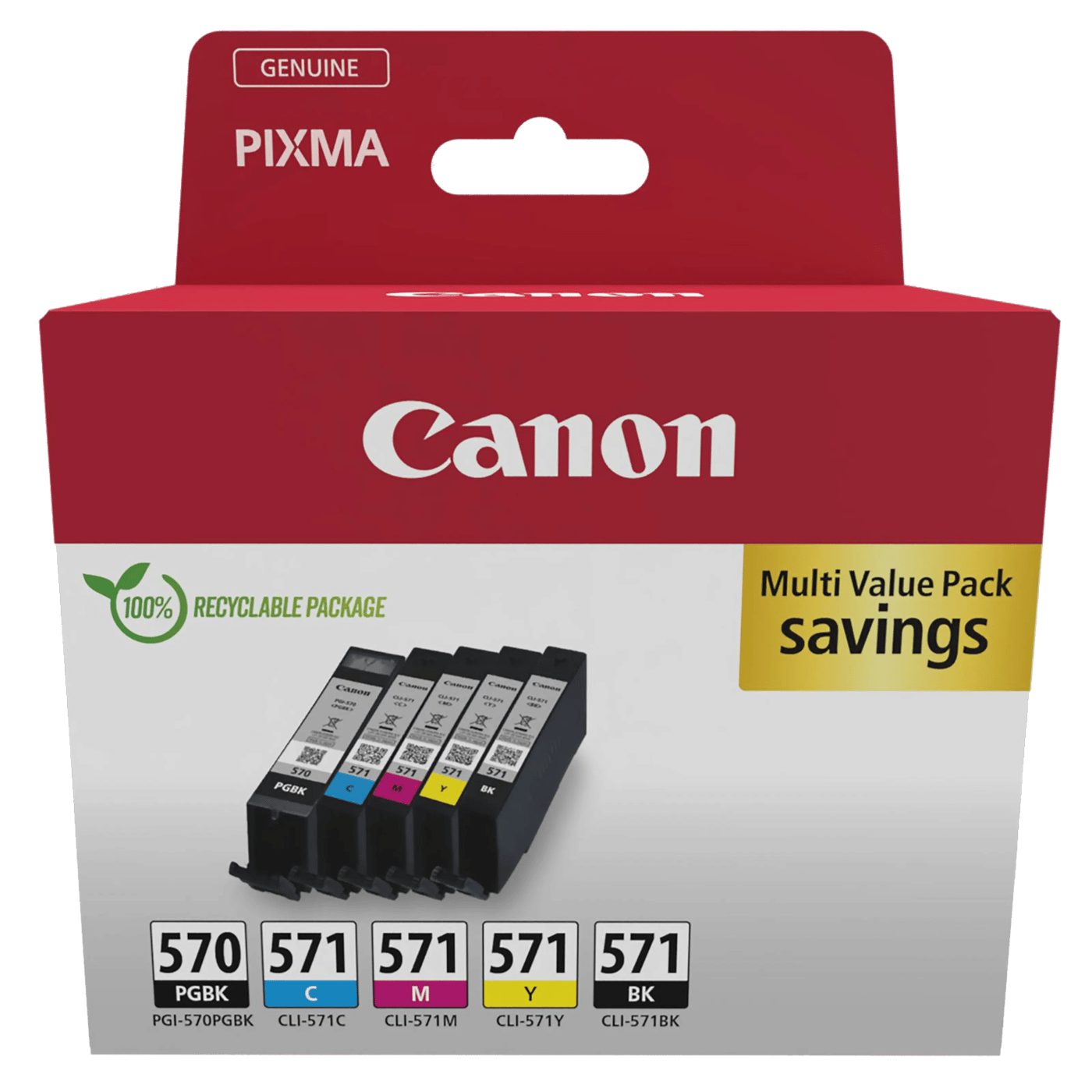 Canon CLI-571 och CLI-570 Bläckpatron 5-pack