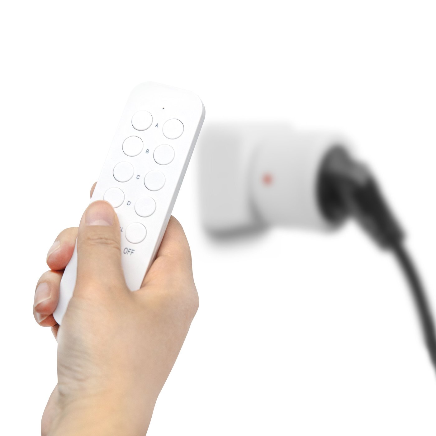 Cleverio Mini-fjärrströmbrytare med fjärrkontroll 4-pack