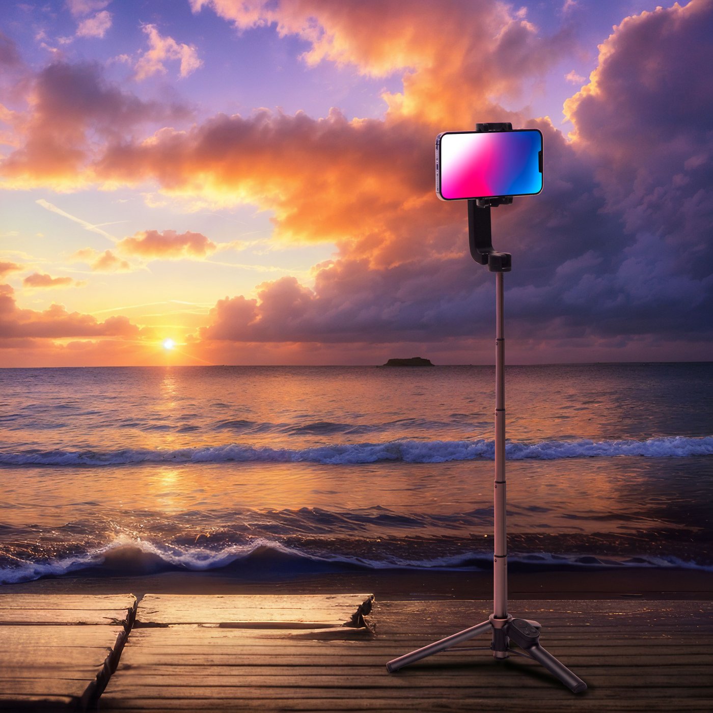 Linocell Selfiepinne med gimbal gen. 2