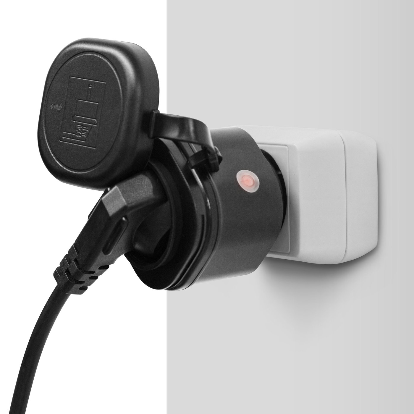 Cleverio Mini-fjernstrømbryter for utendørsbruk 3680W 2-pk